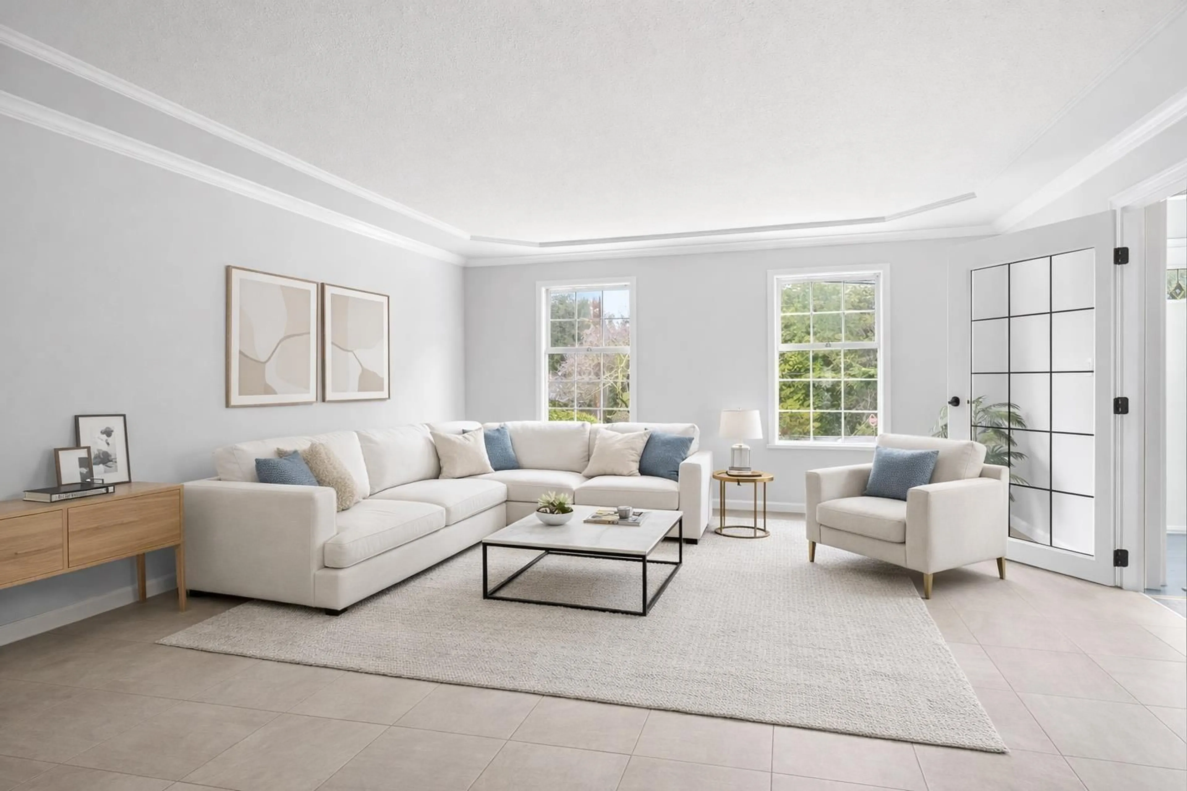 Living room with furniture, ceramic/tile floor for 12724 28 AVENUE, Surrey British Columbia V4A2P4