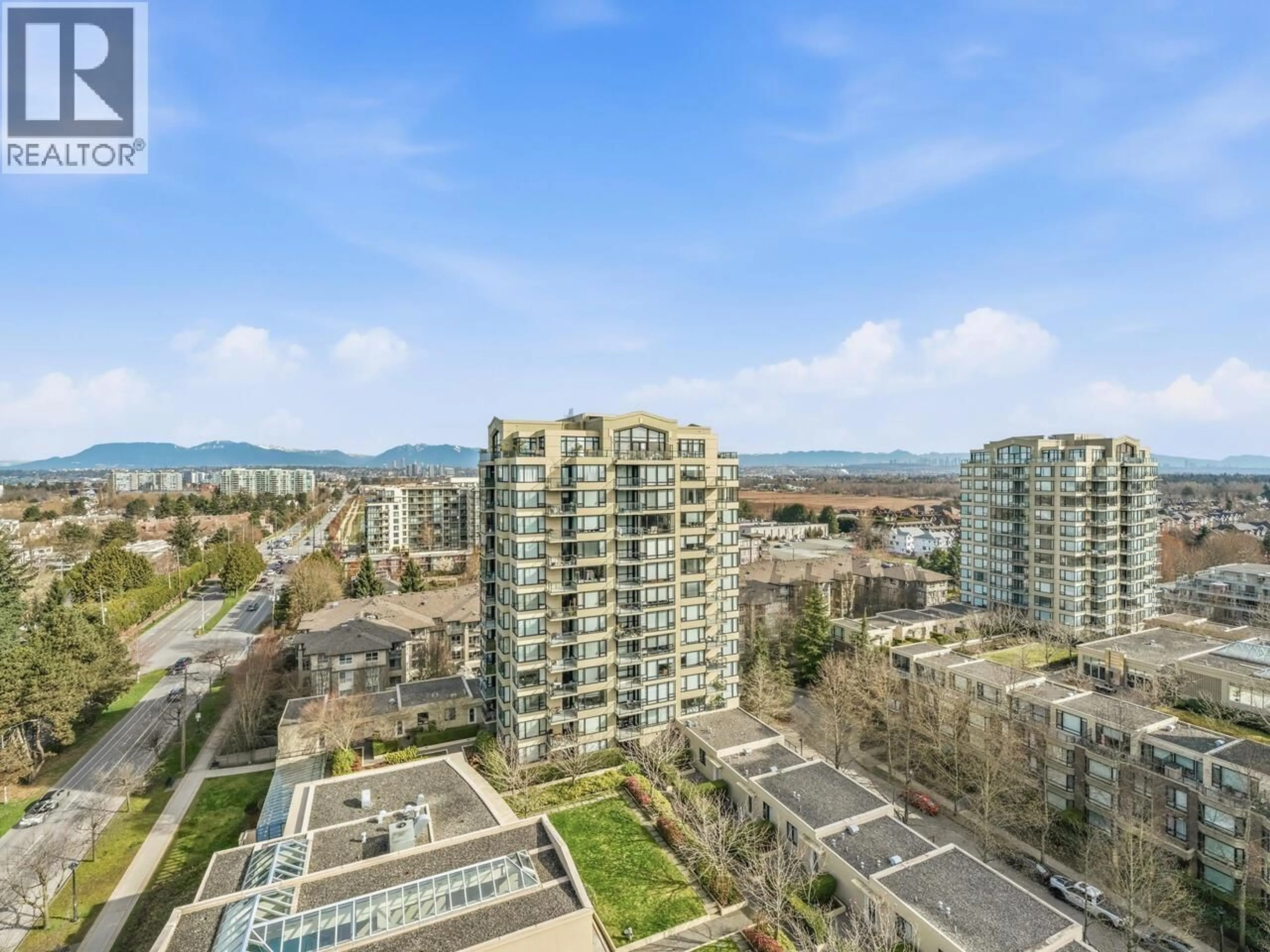 A pic from outside/outdoor area/front of a property/back of a property/a pic from drone, city buildings view from balcony for 1705 - 9188 HEMLOCK DRIVE, Richmond British Columbia V6Y4J7