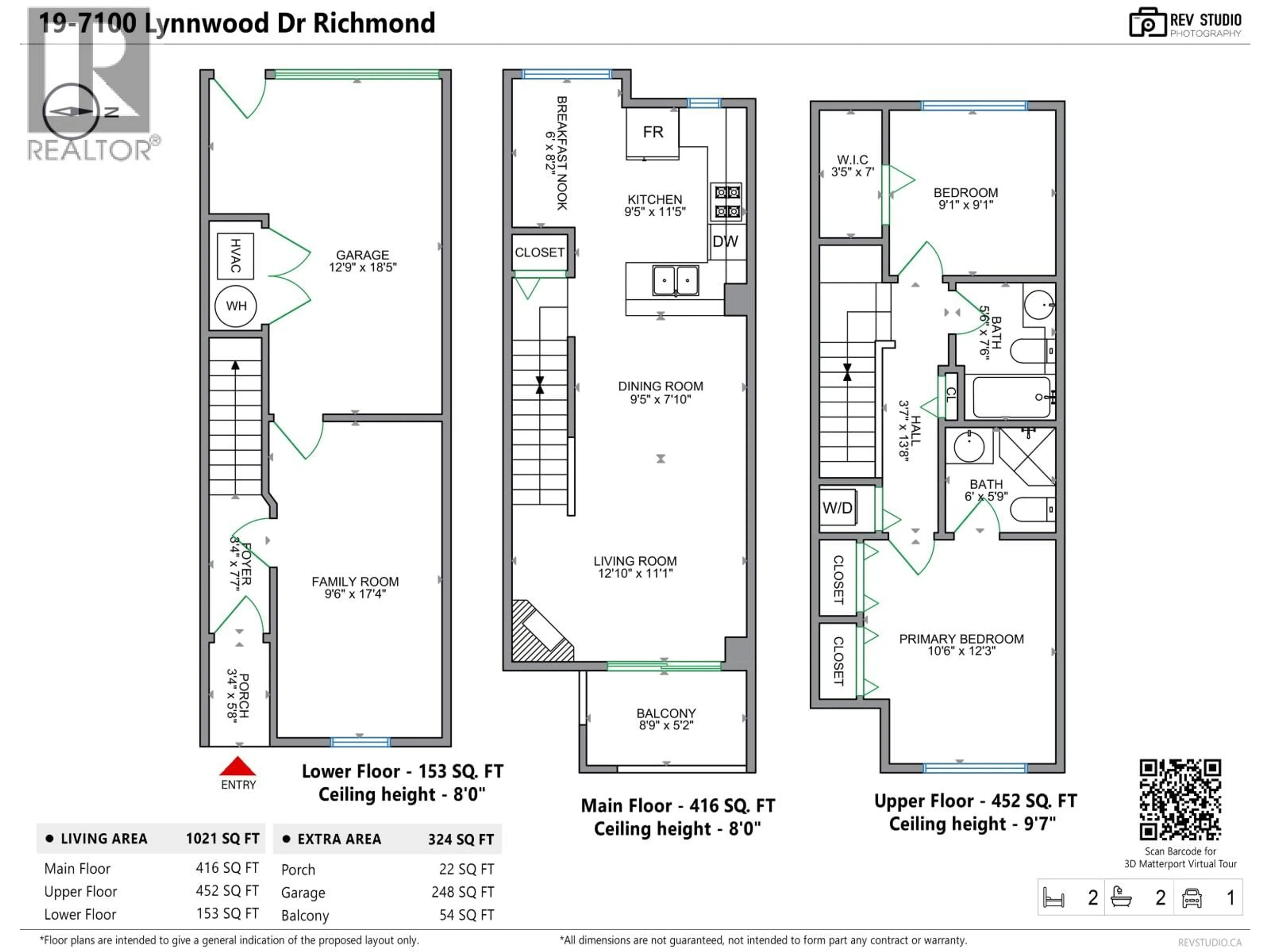 Floor plan for 19 - 7100 LYNNWOOD DRIVE, Richmond British Columbia V7C5S8
