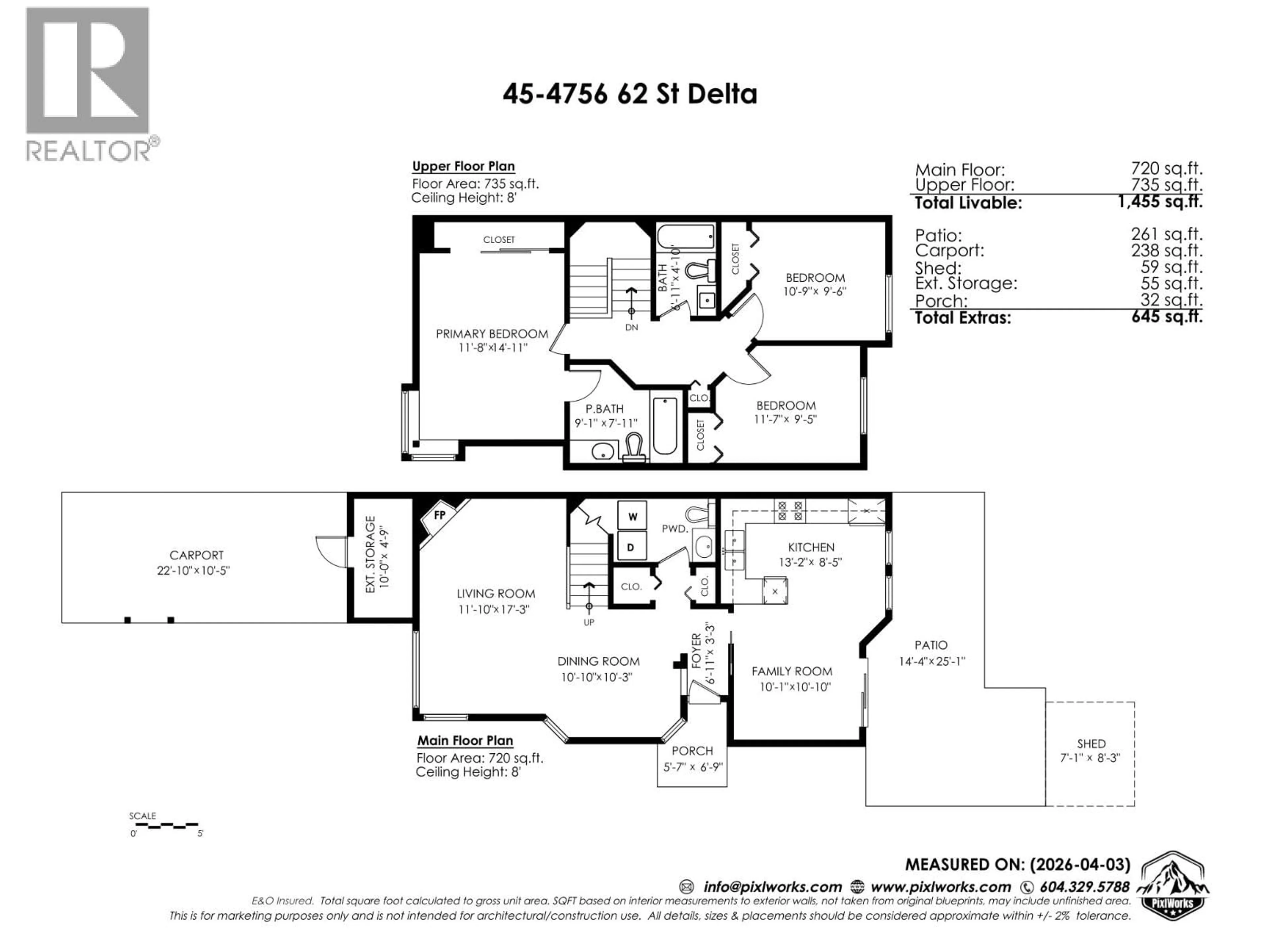 Floor plan for 45 - 4756 62 STREET, Delta British Columbia V4K4V8