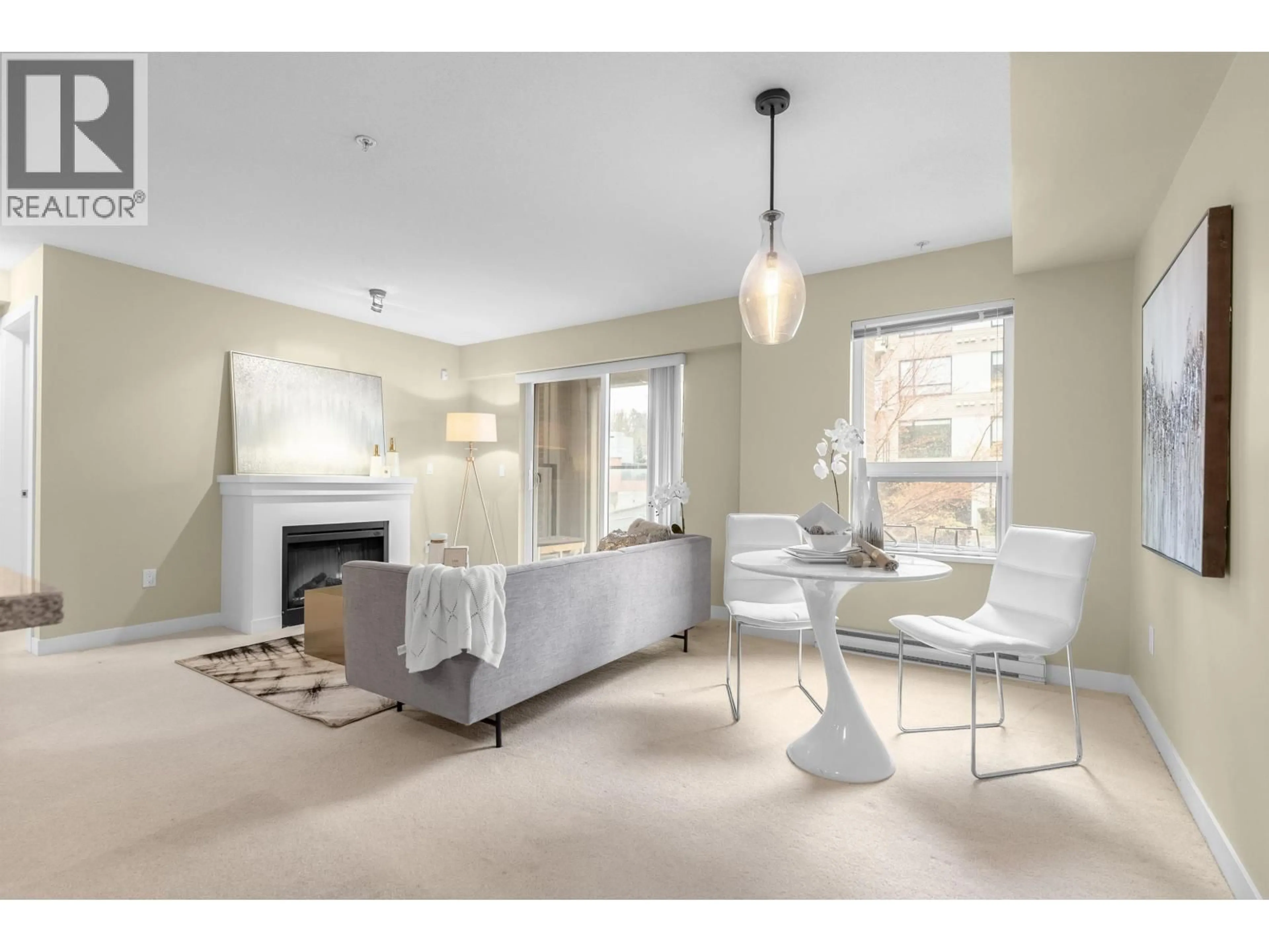 Living room with furniture, unknown for 102 - 6800 ECKERSLEY ROAD, Richmond British Columbia V6Y0E7