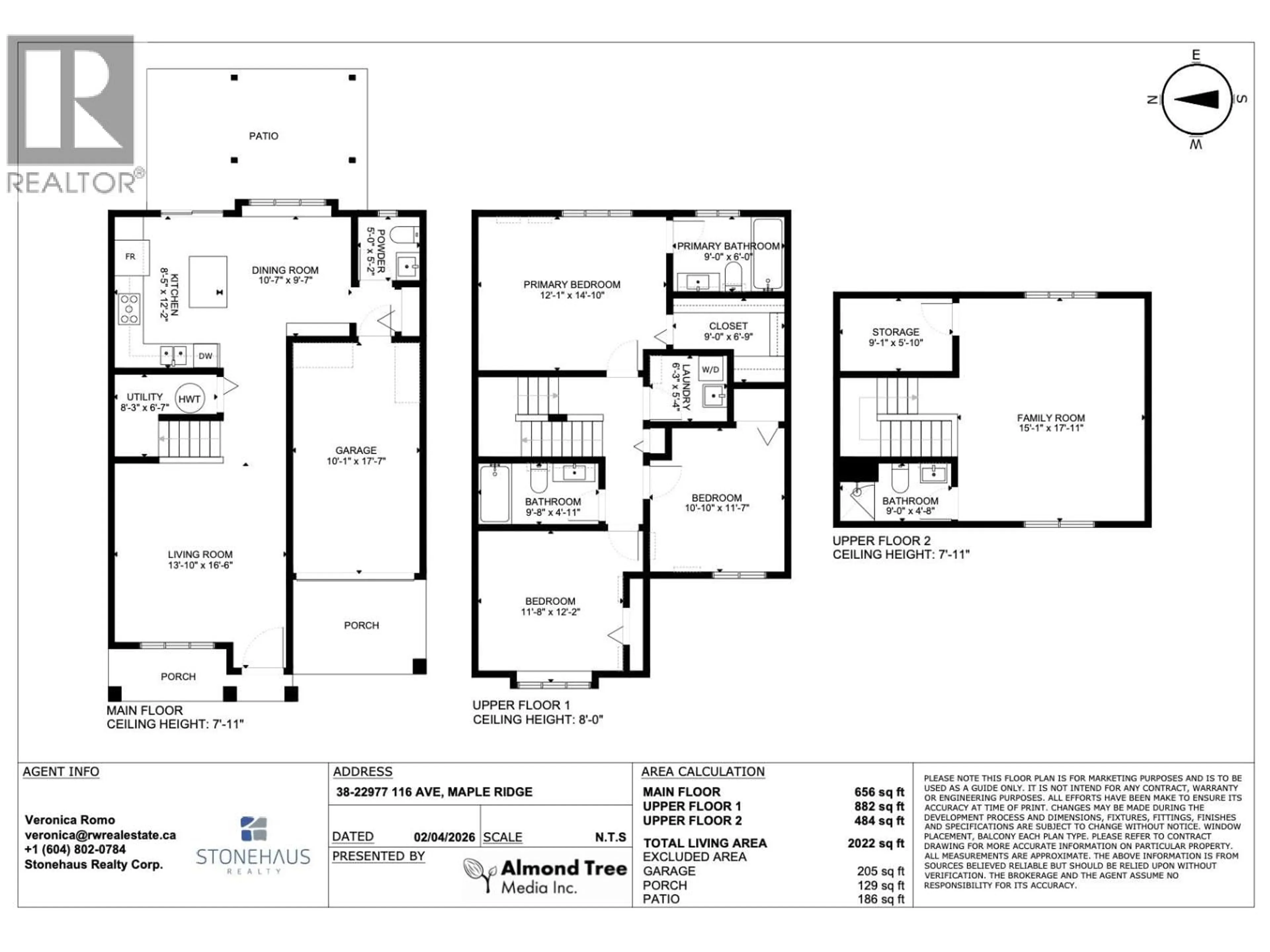 Floor plan for 38 - 22977 116 AVENUE, Maple Ridge British Columbia V2X9A8