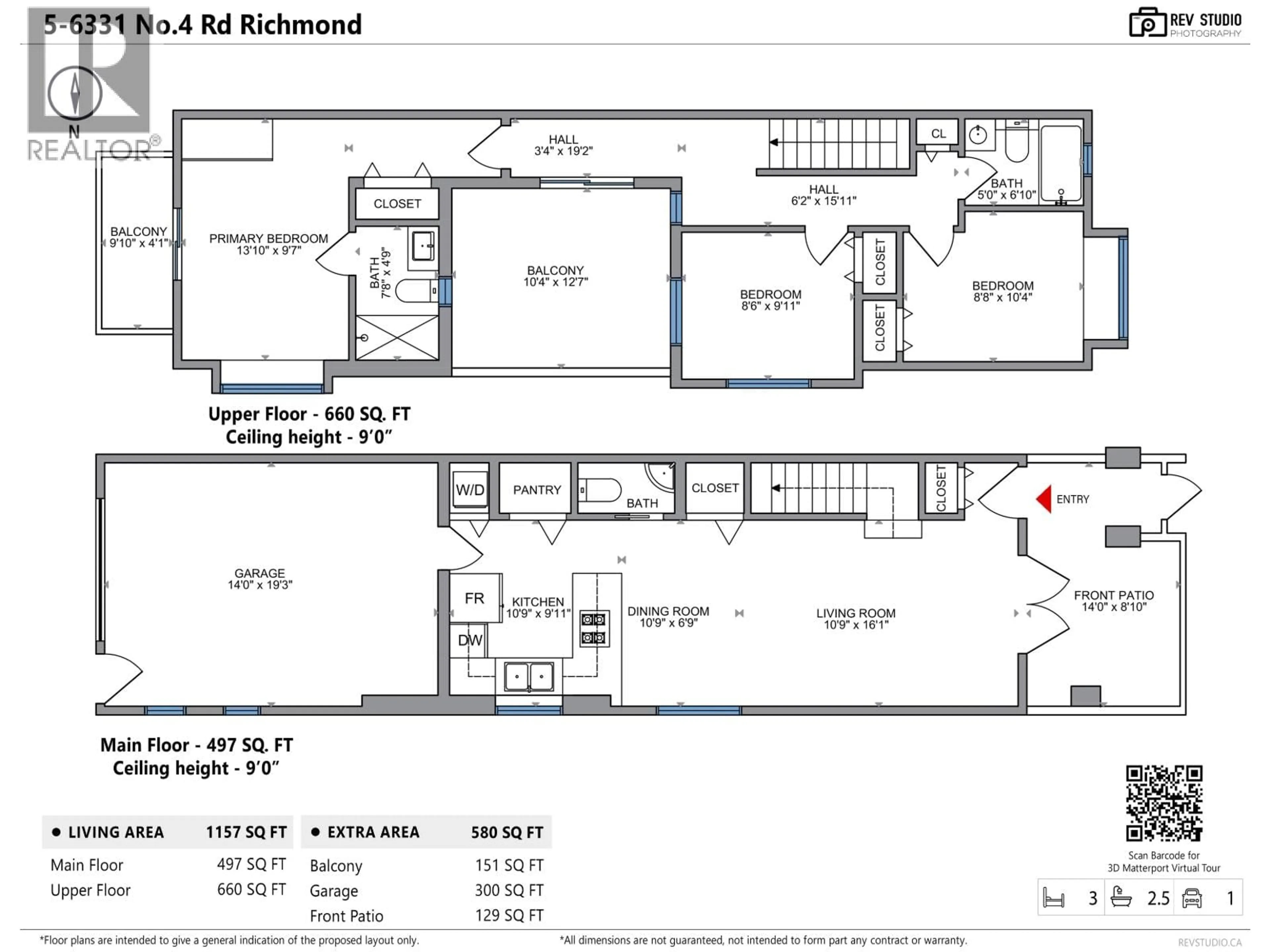 Floor plan for 5 - 6331 NO. 4 ROAD, Richmond British Columbia V6Y2T1