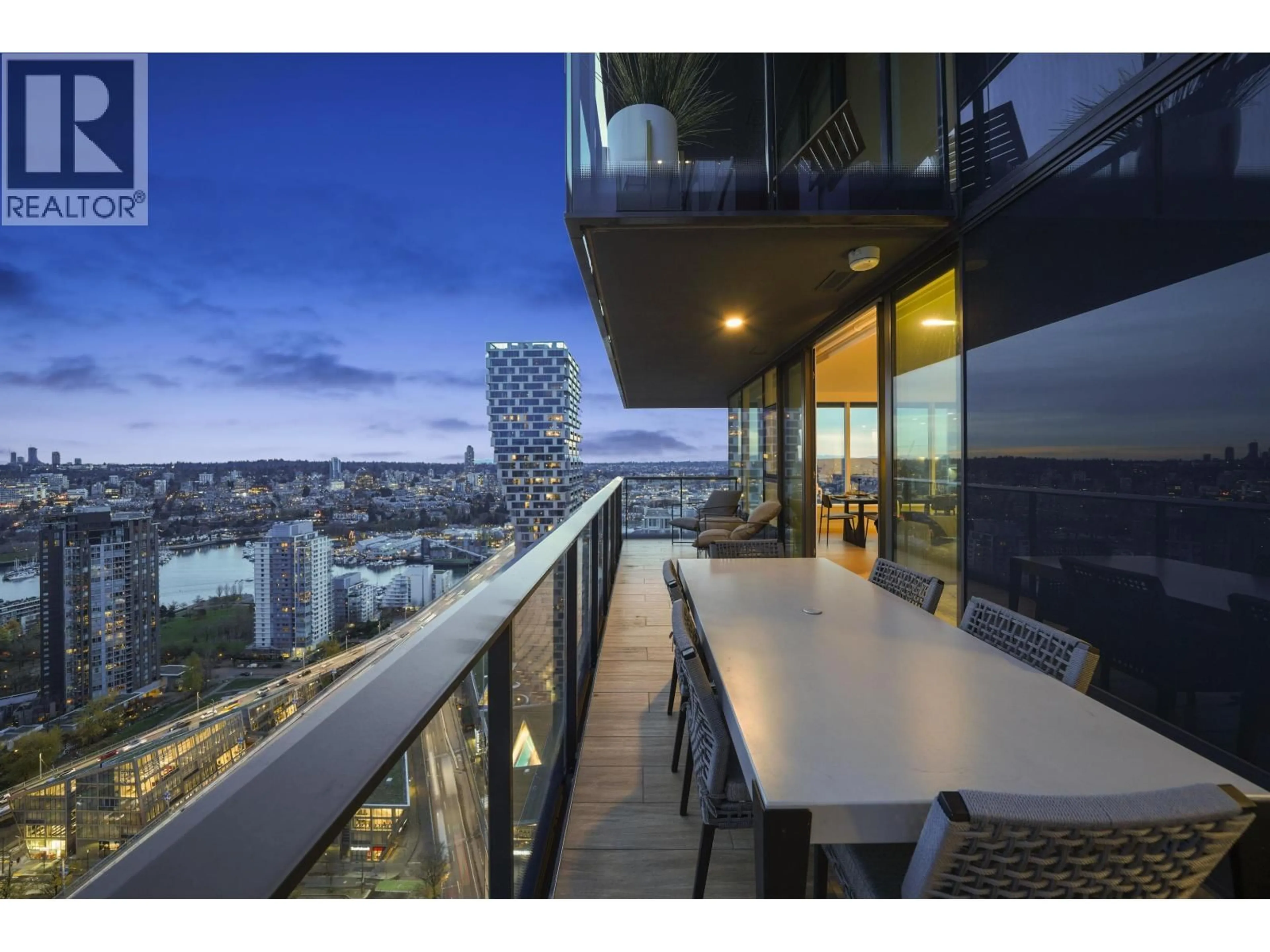 Balcony in the apartment, city buildings view from balcony for 3503 - 1335 HOWE STREET, Vancouver British Columbia V6Z0H1