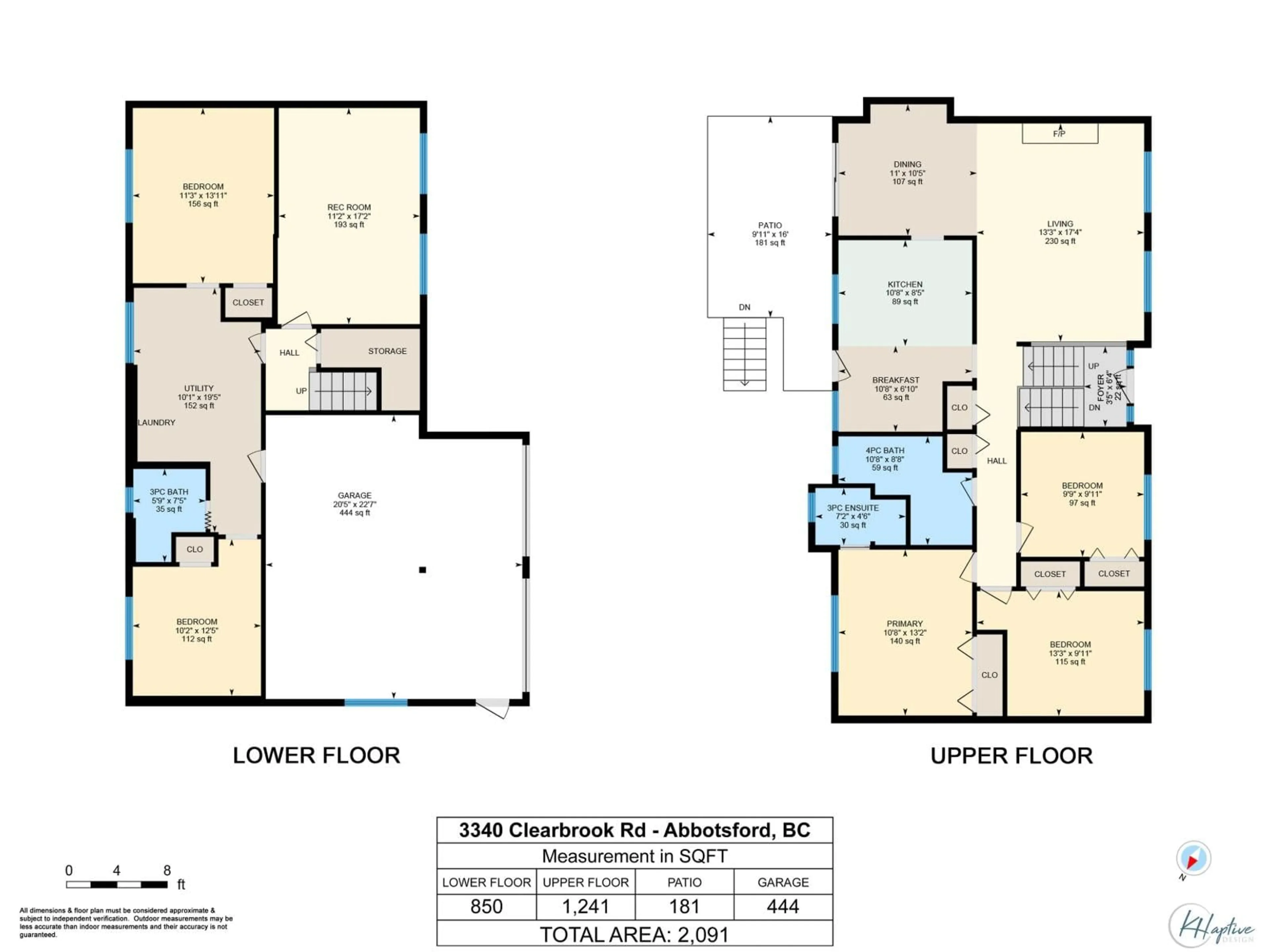 Floor plan for 3340 CLEARBROOK ROAD, Abbotsford British Columbia V2T4T4