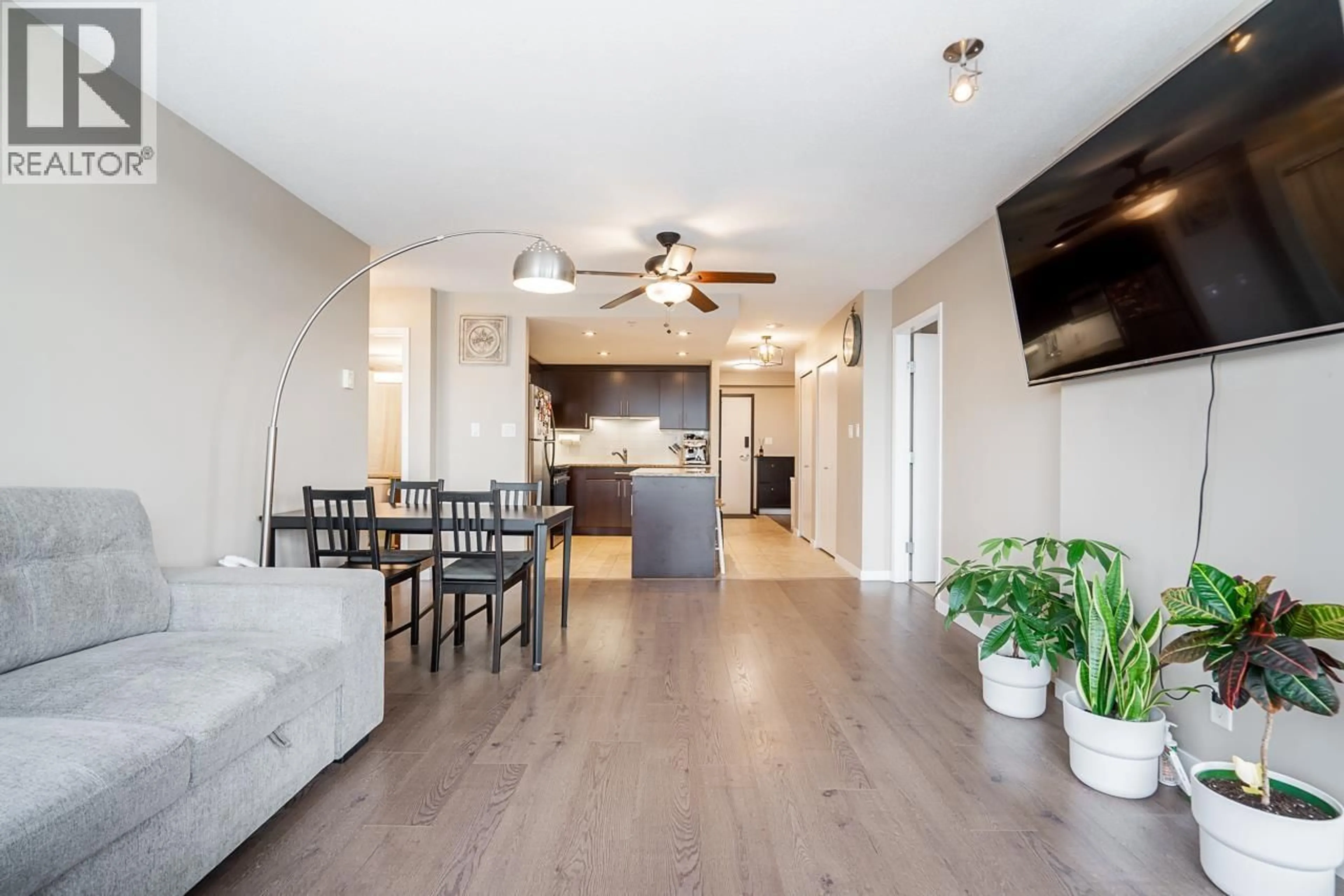 Open concept kitchen, wood/laminate floor for 1504 - 555 DELESTRE AVENUE, Coquitlam British Columbia V3K0A9