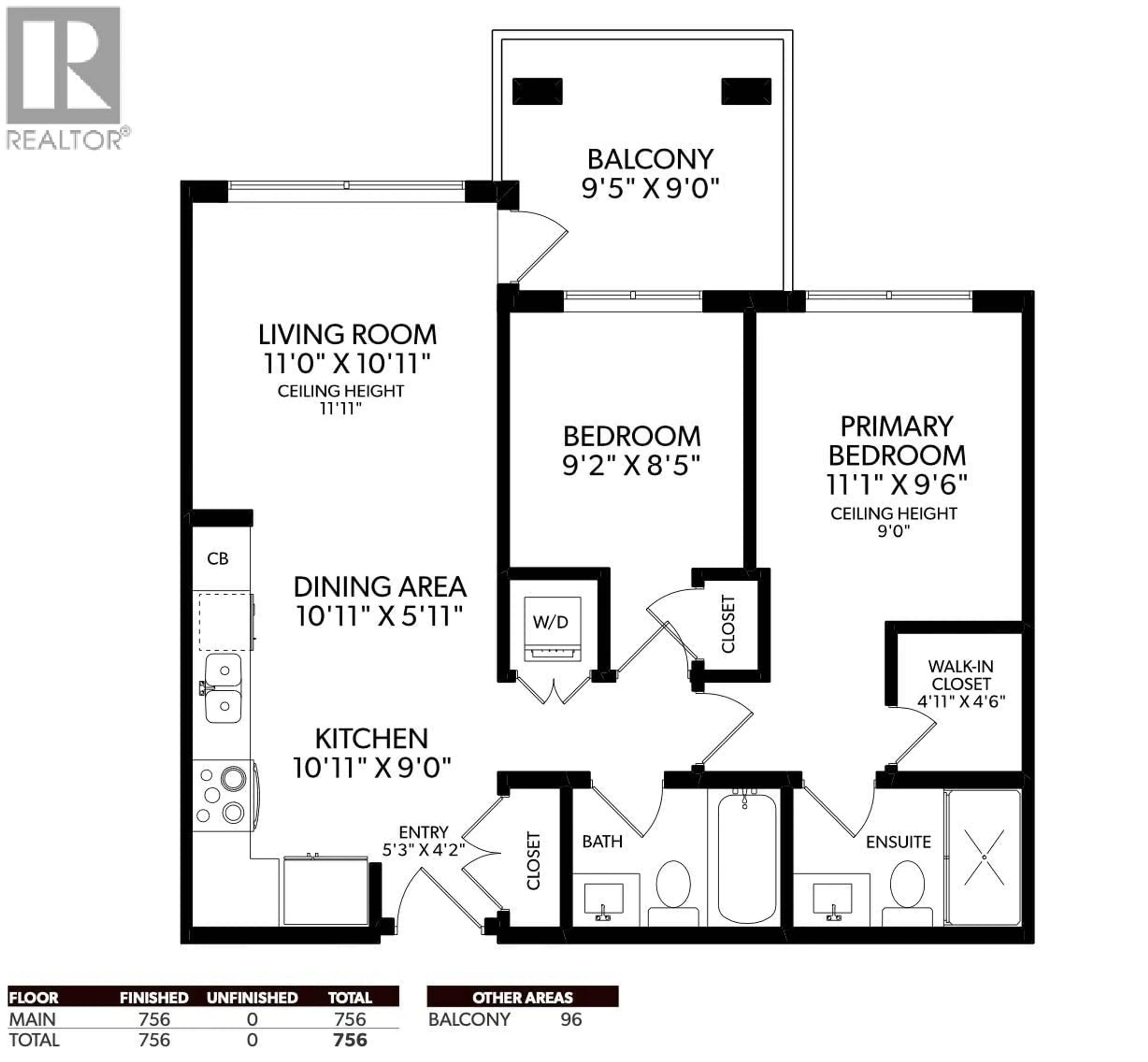 Floor plan for 408 - 4690 HAWK LANE, Tsawwassen British Columbia V4M0C4