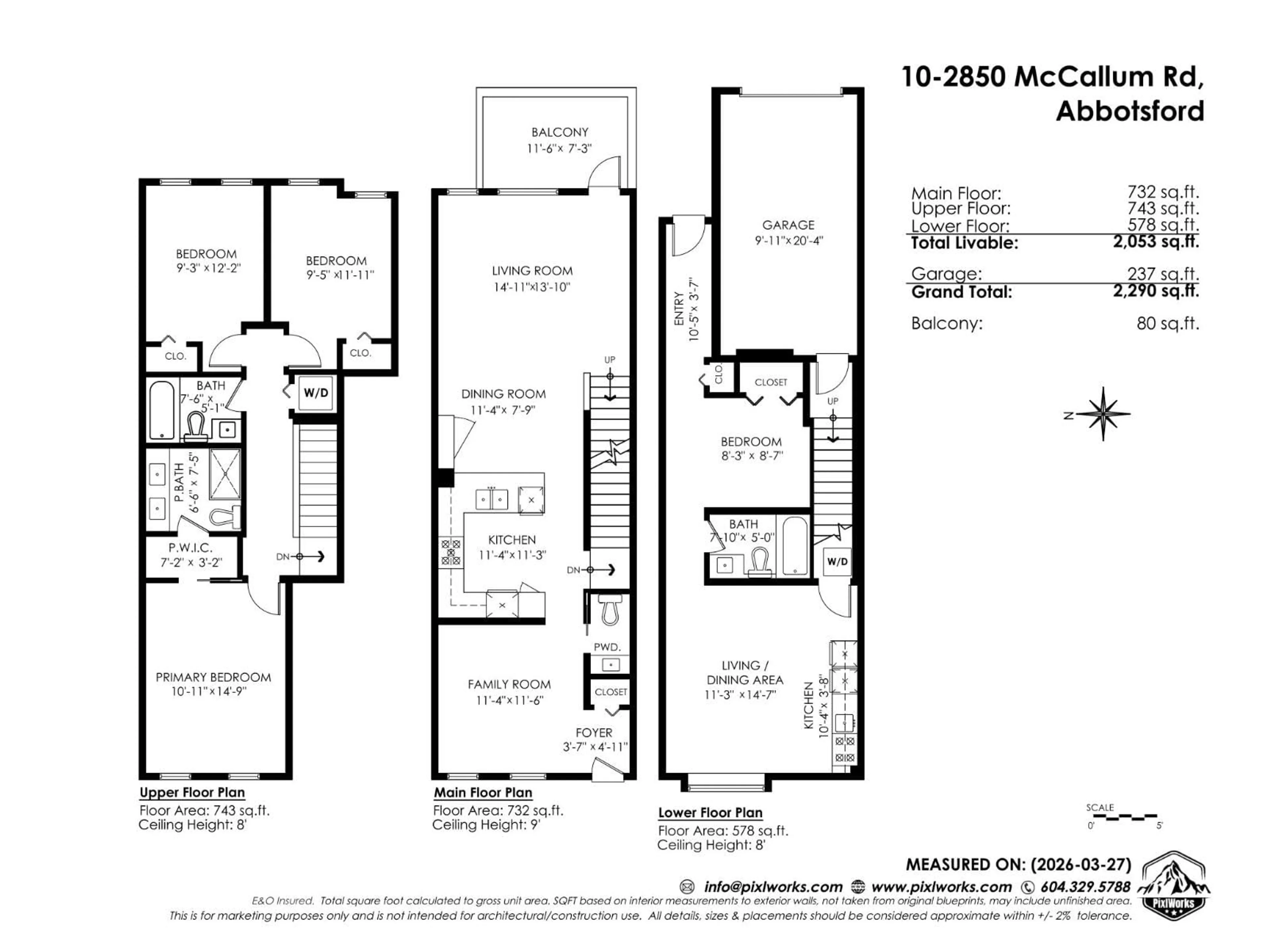 Floor plan for 10 - 2850 MCCALLUM ROAD, Abbotsford British Columbia V2S3R3