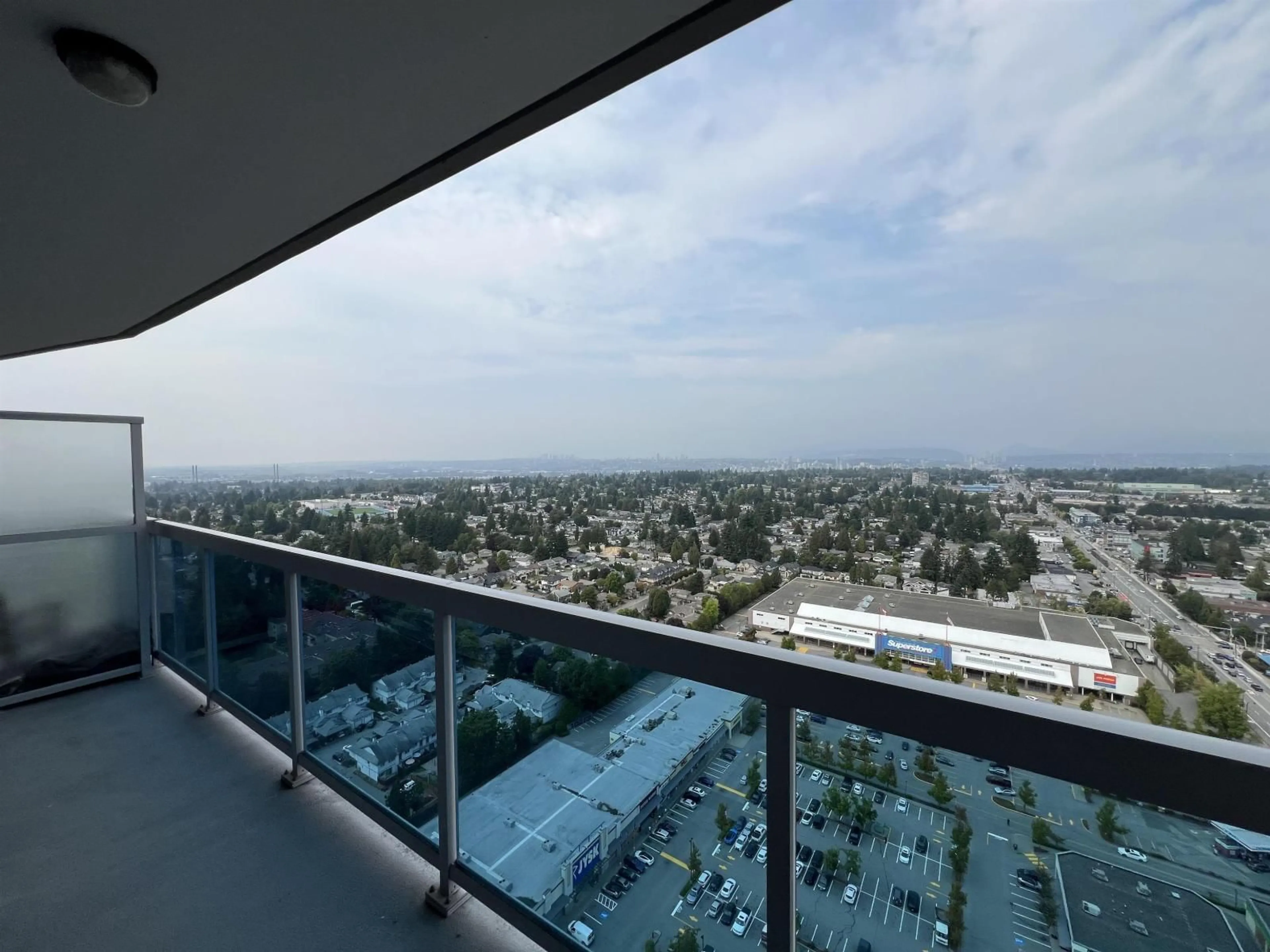 Balcony in the apartment, city buildings view from balcony for 3305 - 11967 80 AVENUE, Delta British Columbia V4C0E2