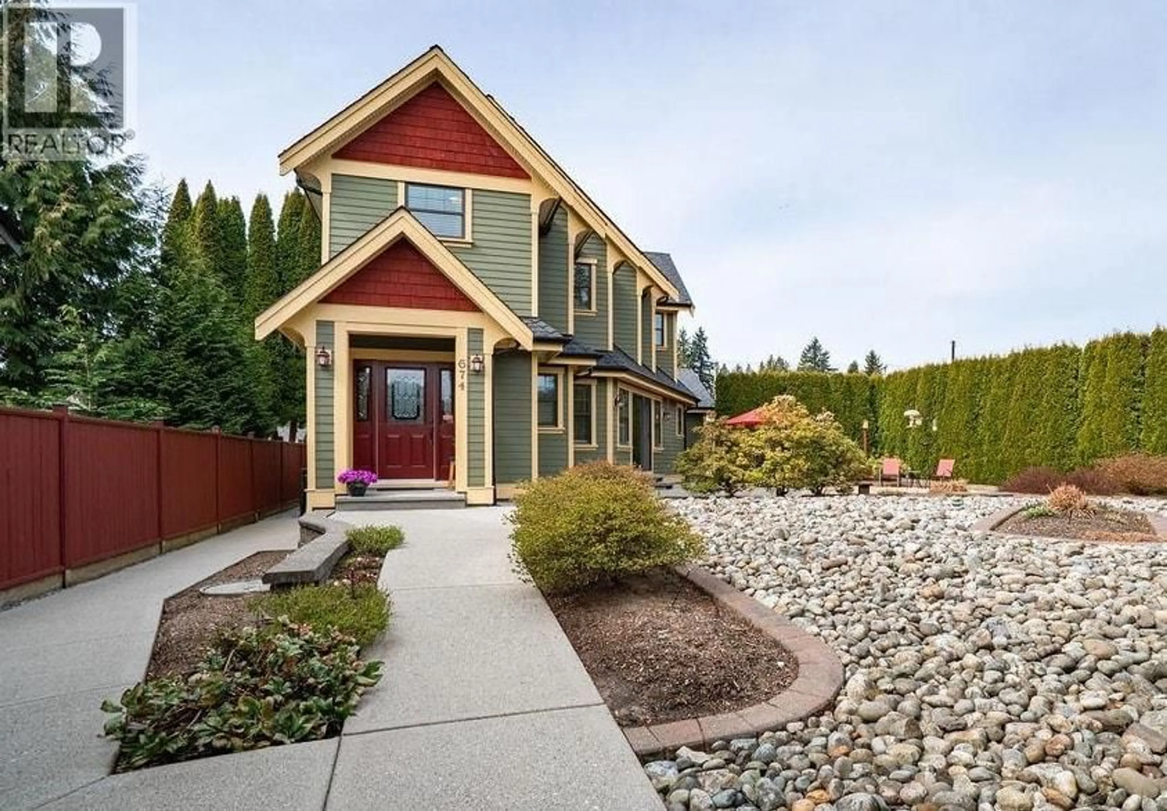 Home with vinyl exterior material, street for 674 COLINET STREET, Coquitlam British Columbia V3J4X4