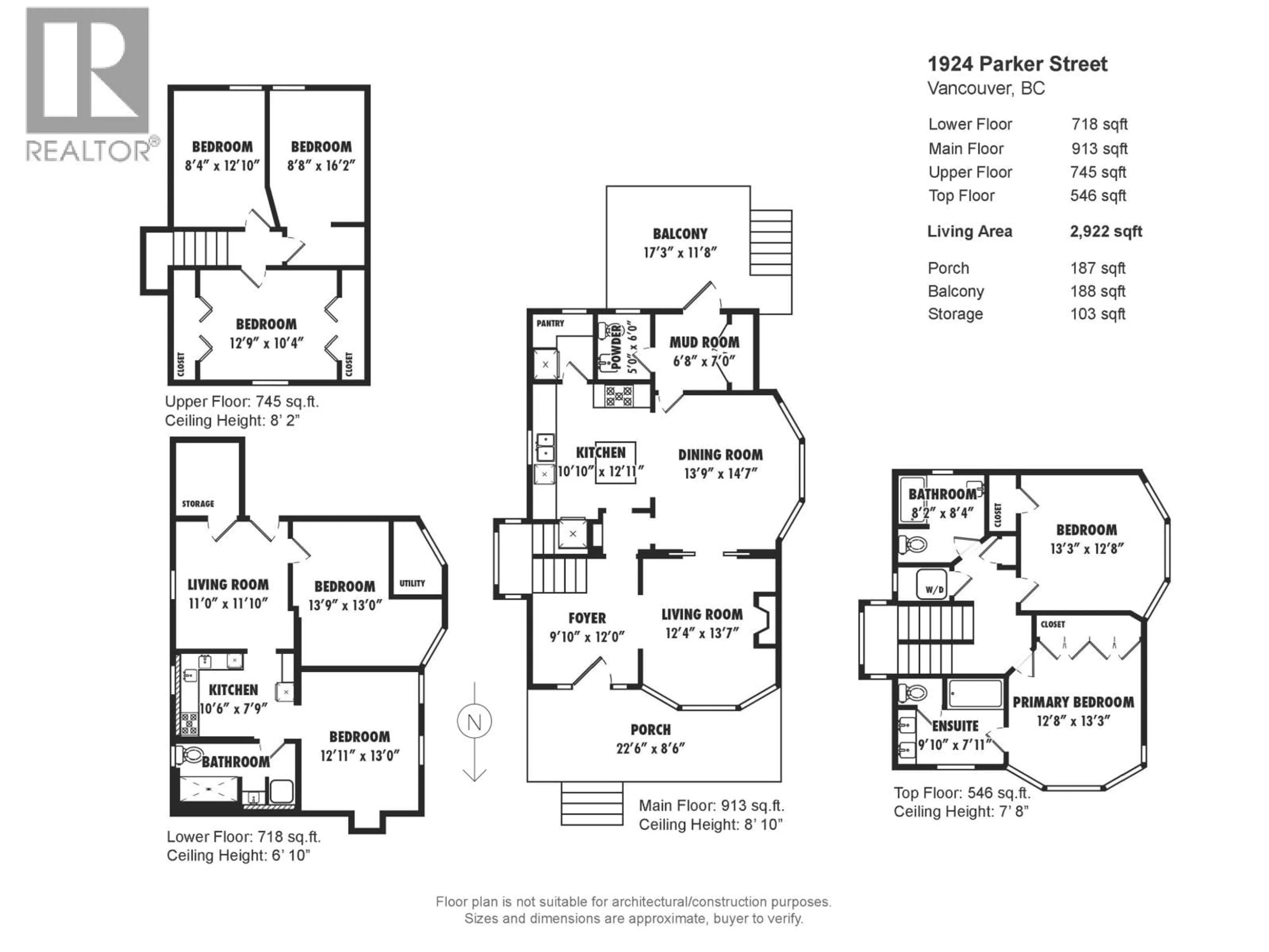 Floor plan for 1924 PARKER STREET, Vancouver British Columbia V5L2L3