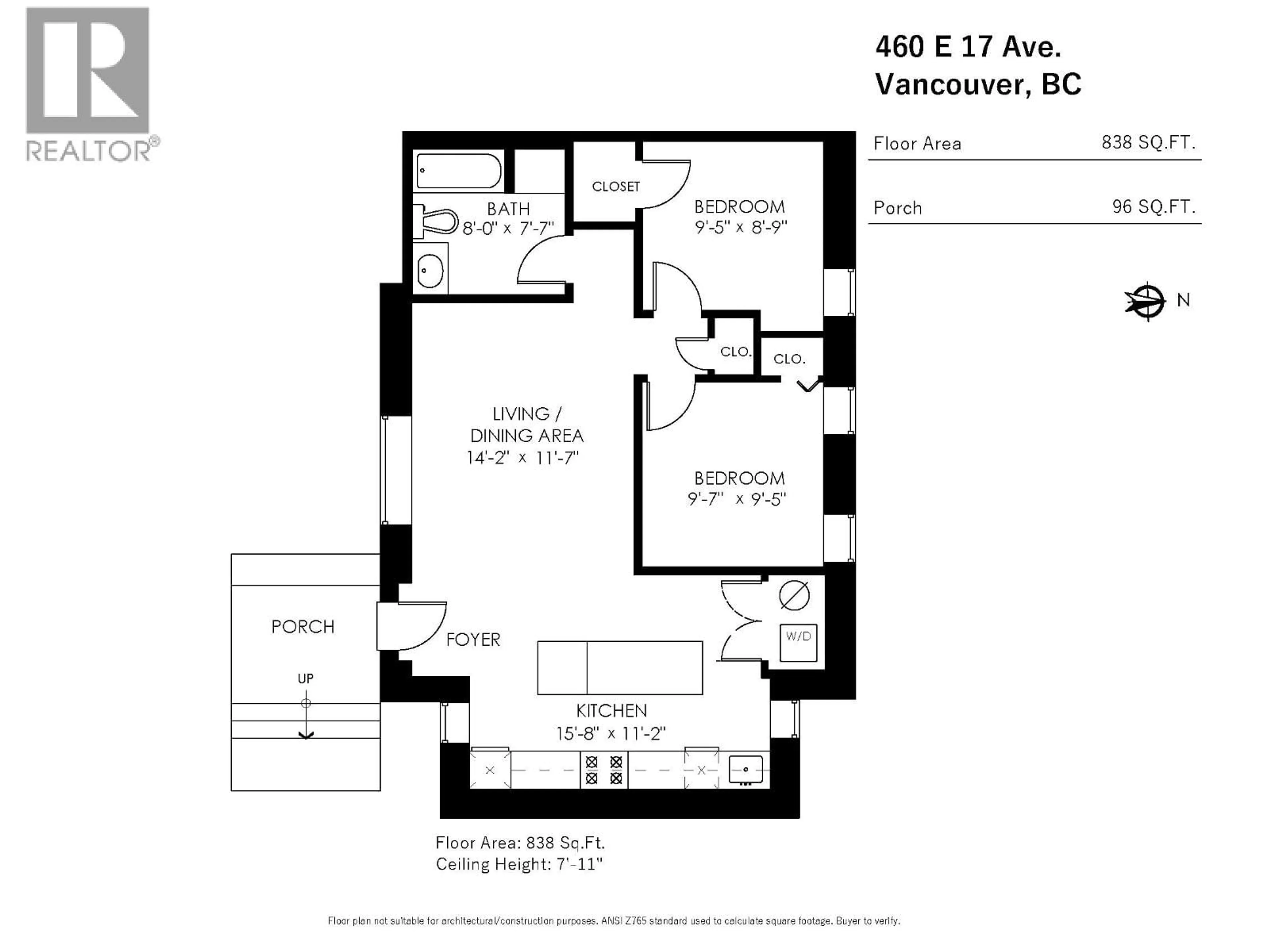 Floor plan for 460 17TH AVENUE, Vancouver British Columbia V5V1B1