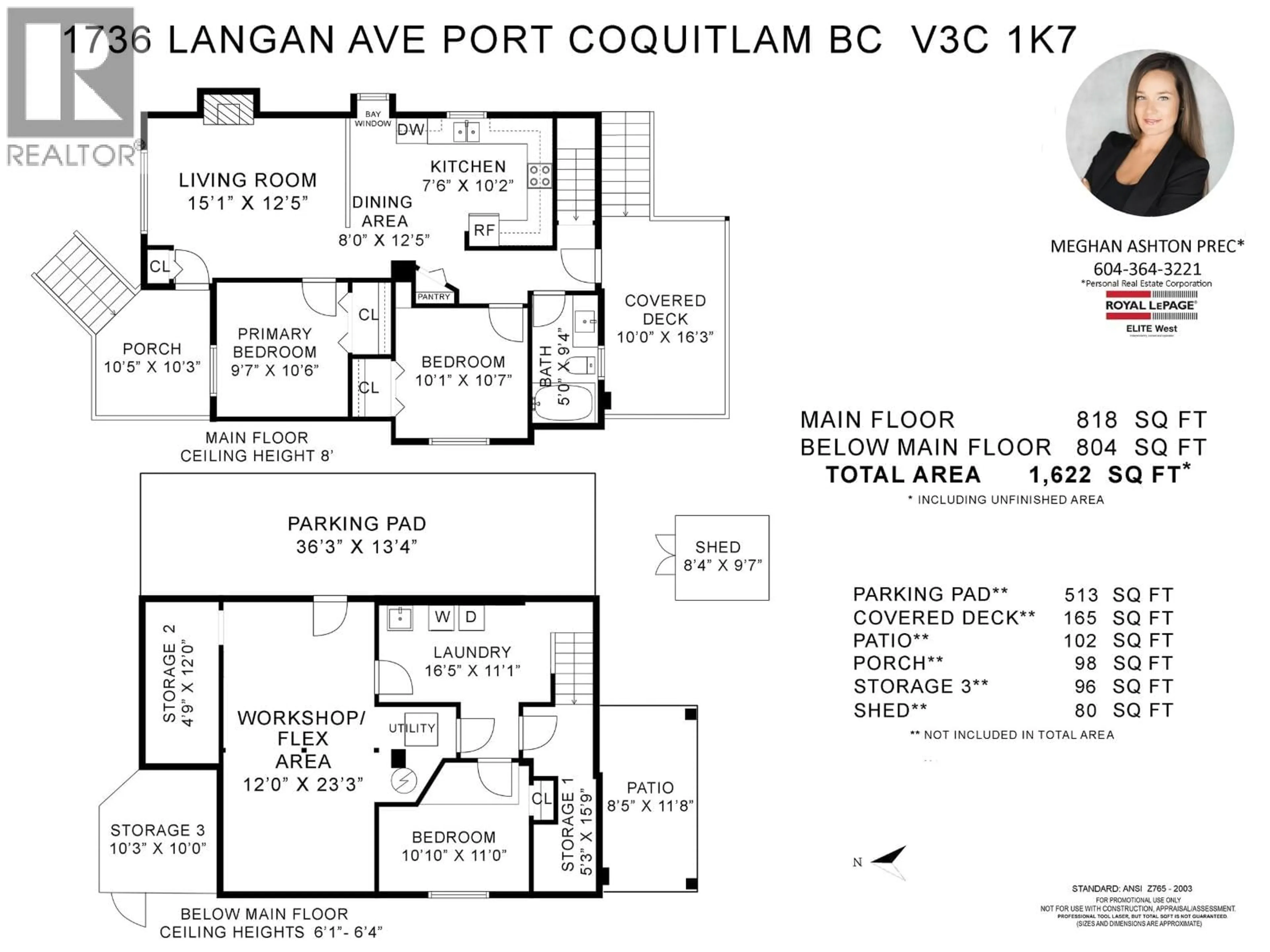 Floor plan for 1736 LANGAN AVENUE, Port Coquitlam British Columbia V3C1K7