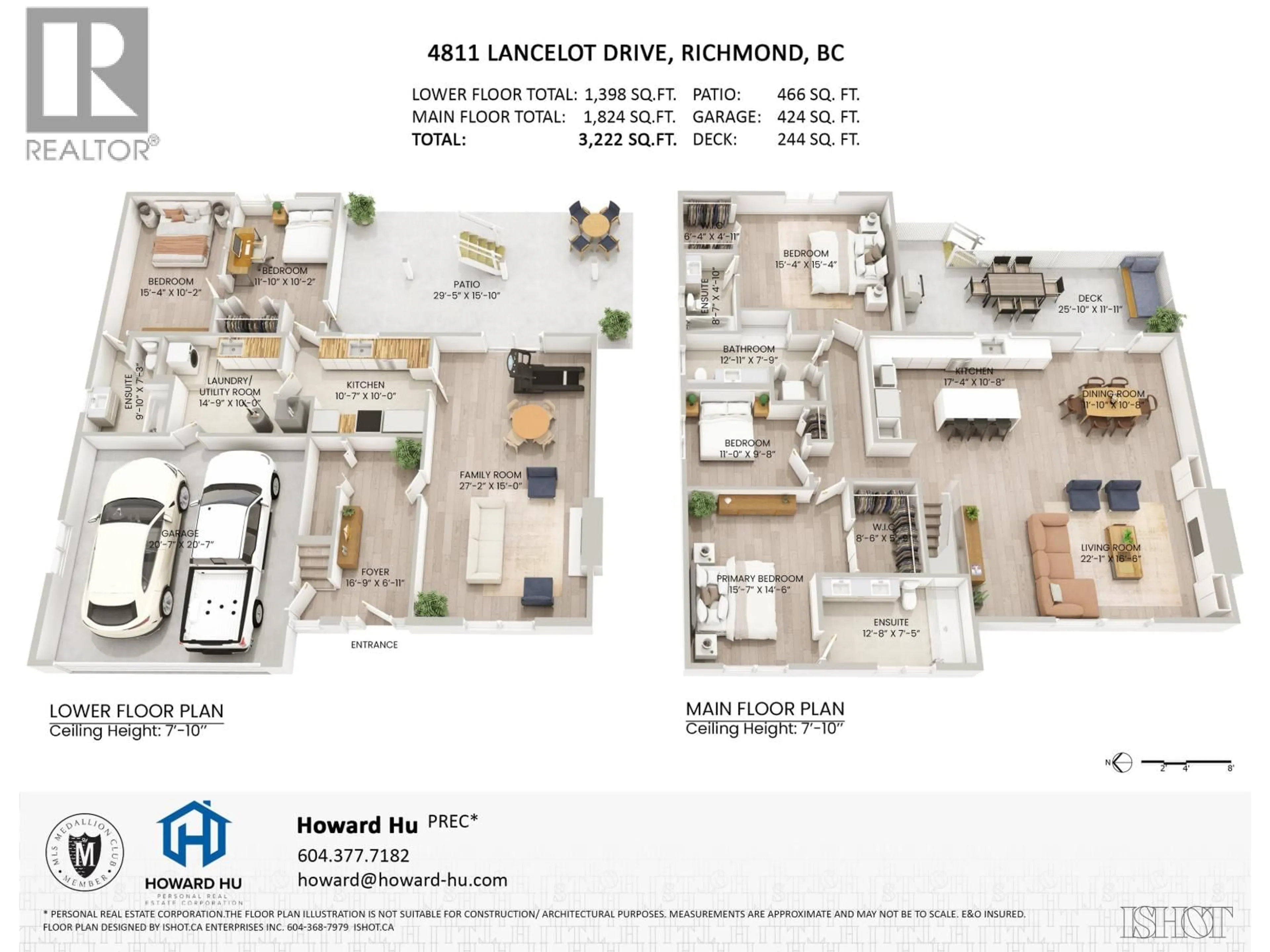 Floor plan for 4811 LANCELOT DRIVE, Richmond British Columbia V7C4S4