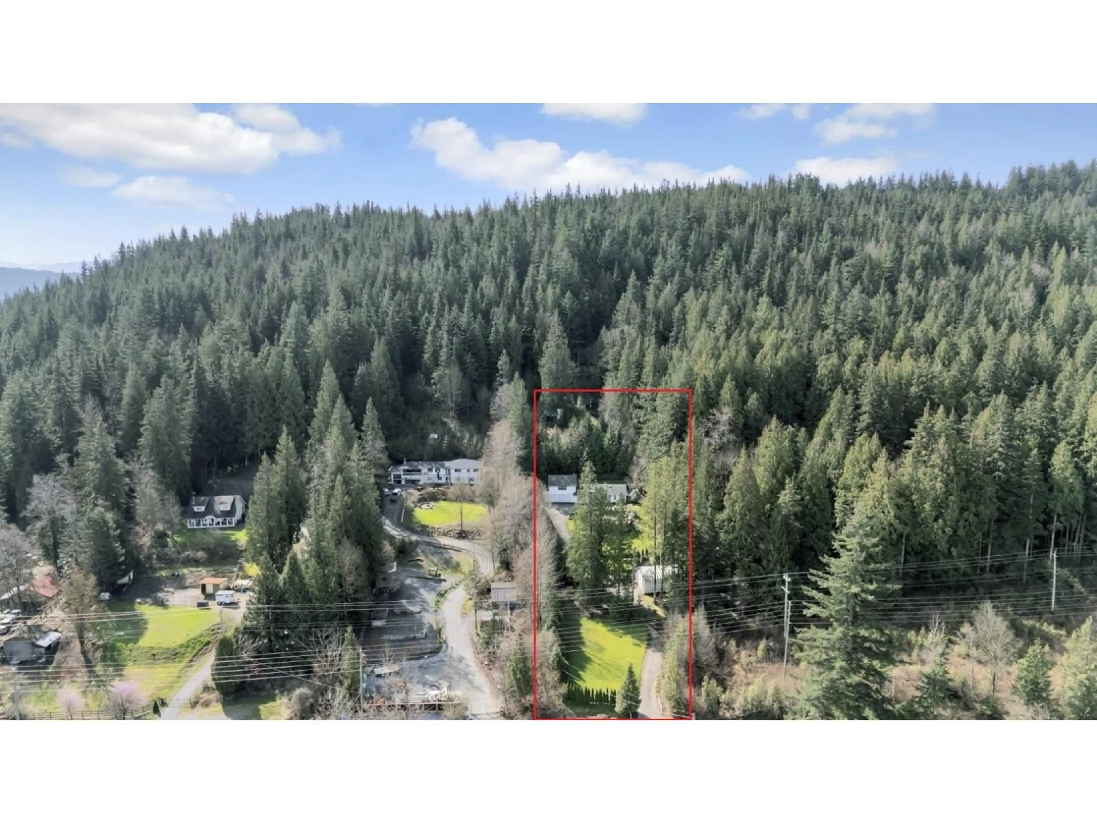 A pic from outside/outdoor area/front of a property/back of a property/a pic from drone, forest/trees view for 29310 DEWDNEY TRUNK ROAD, Mission British Columbia V4S1B6