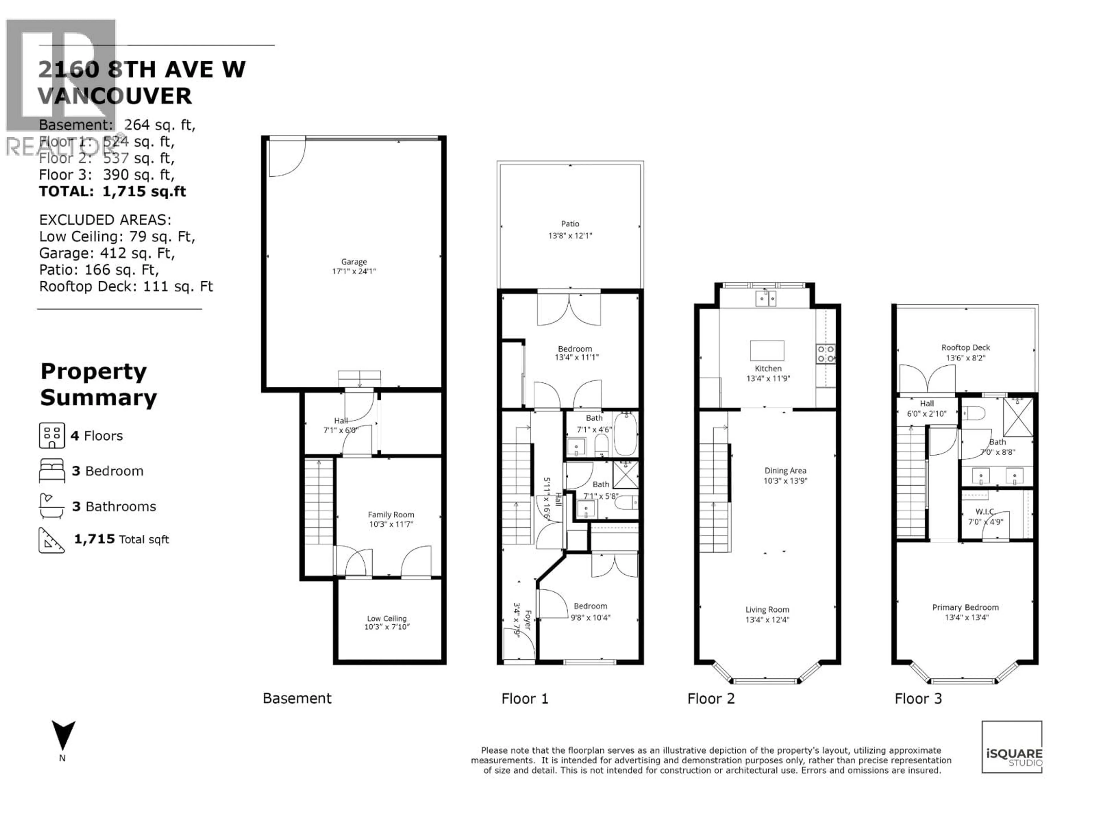Floor plan for 2160 8TH AVENUE, Vancouver British Columbia V6K2A4