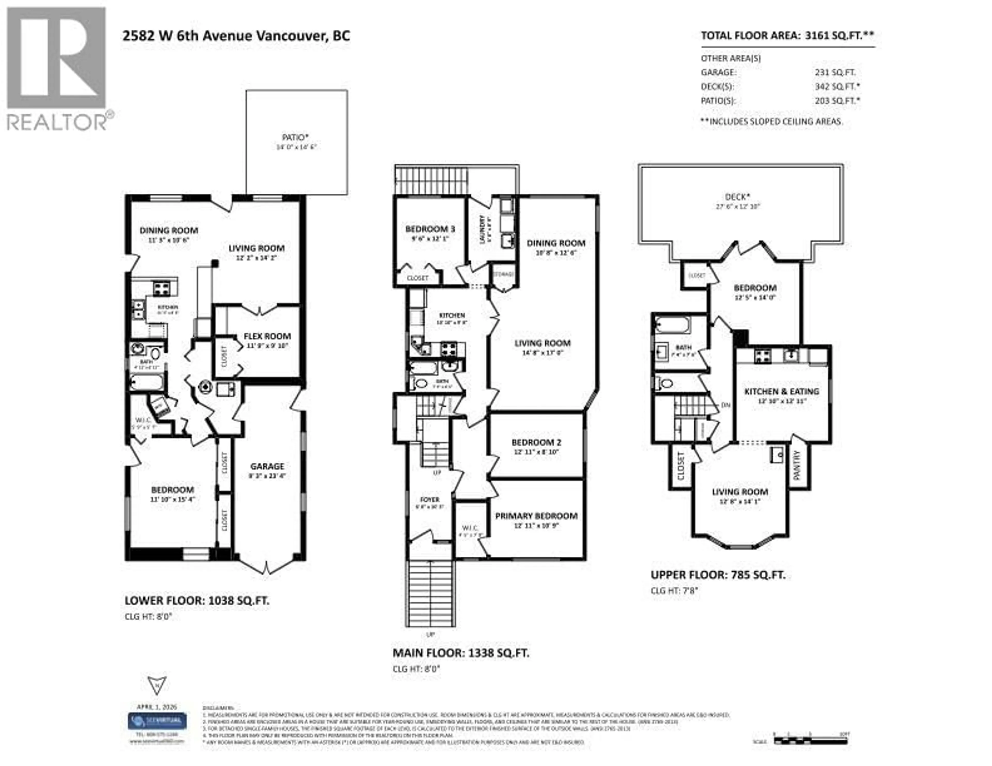 Floor plan for 2582 6TH AVENUE, Vancouver British Columbia V6K1W5