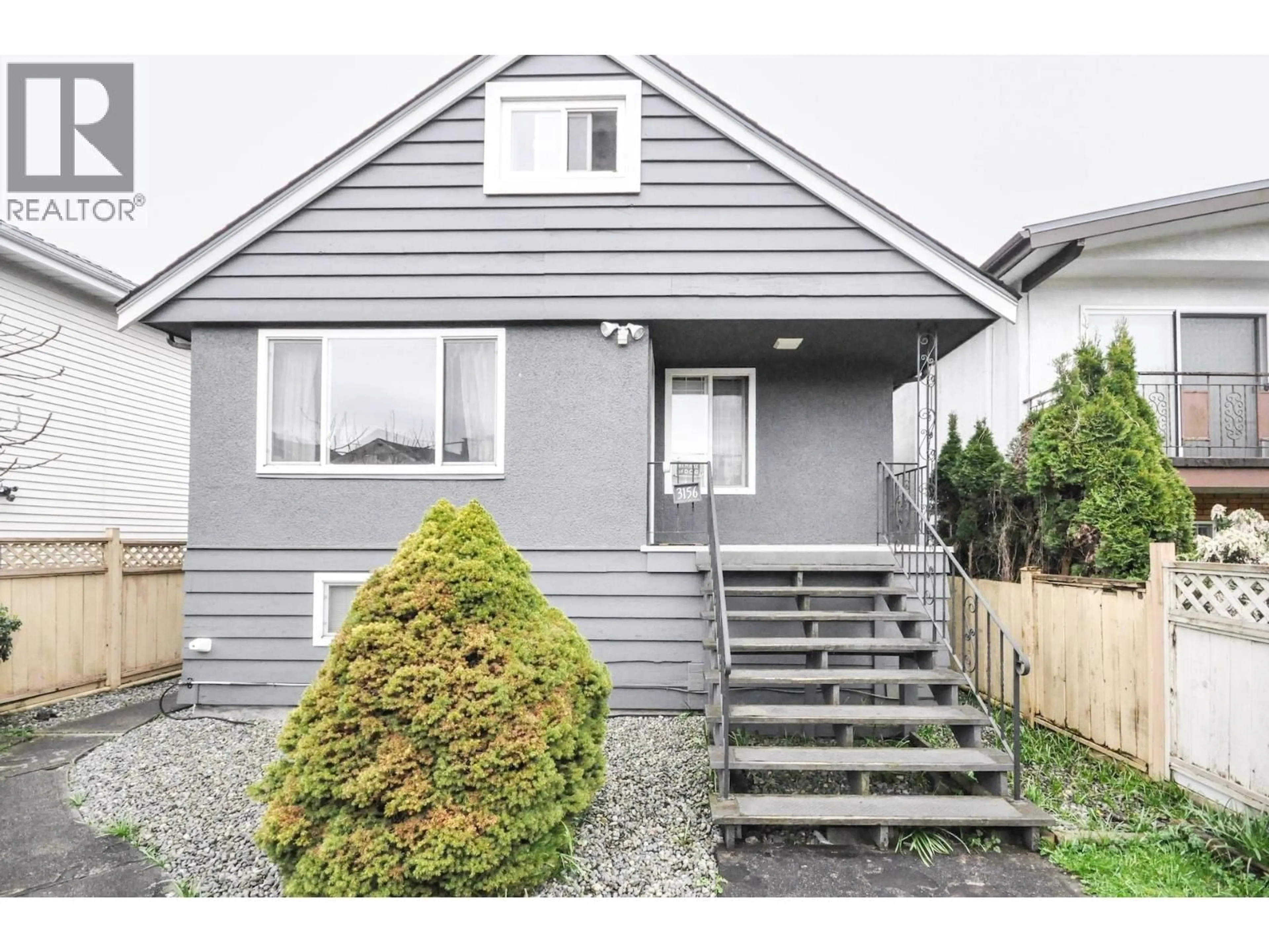 Home with vinyl exterior material, street for 3156 ADANAC STREET, Vancouver British Columbia V5K2N9