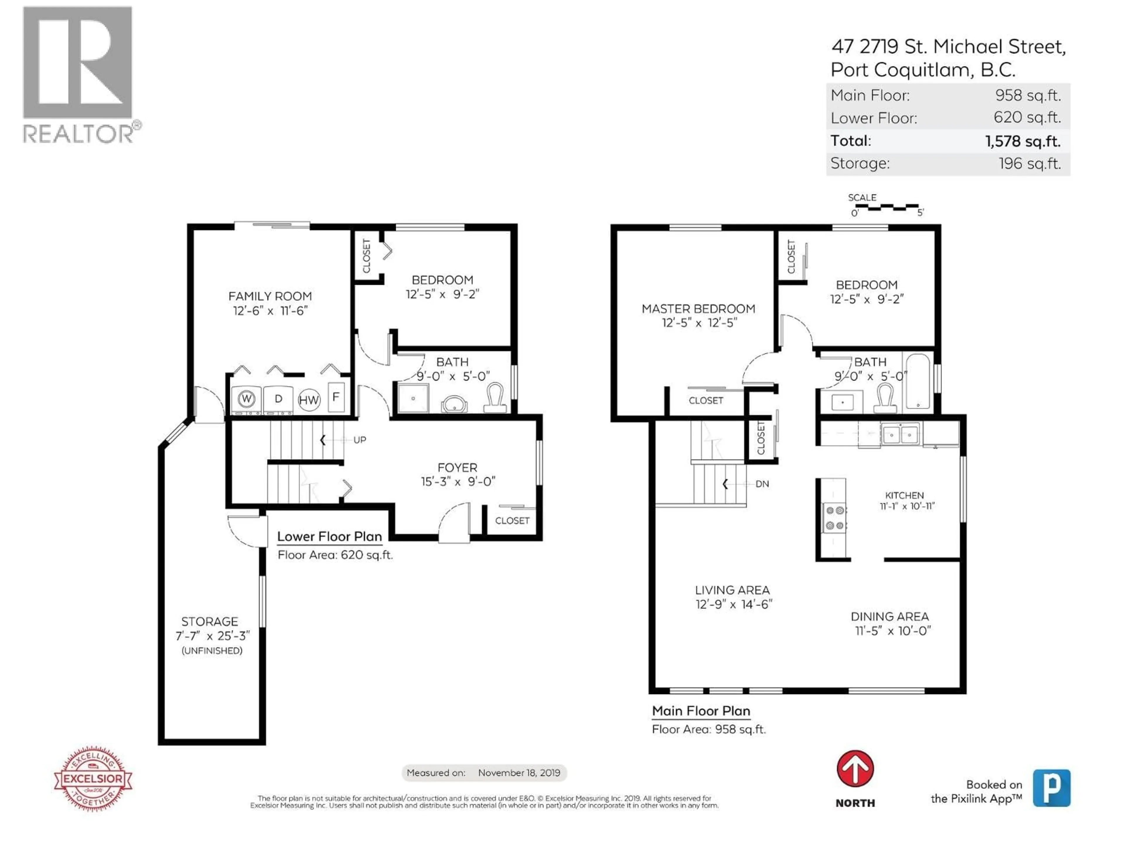 Floor plan for 47 - 2719 ST. MICHAEL STREET, Port Coquitlam British Columbia V3B5R4