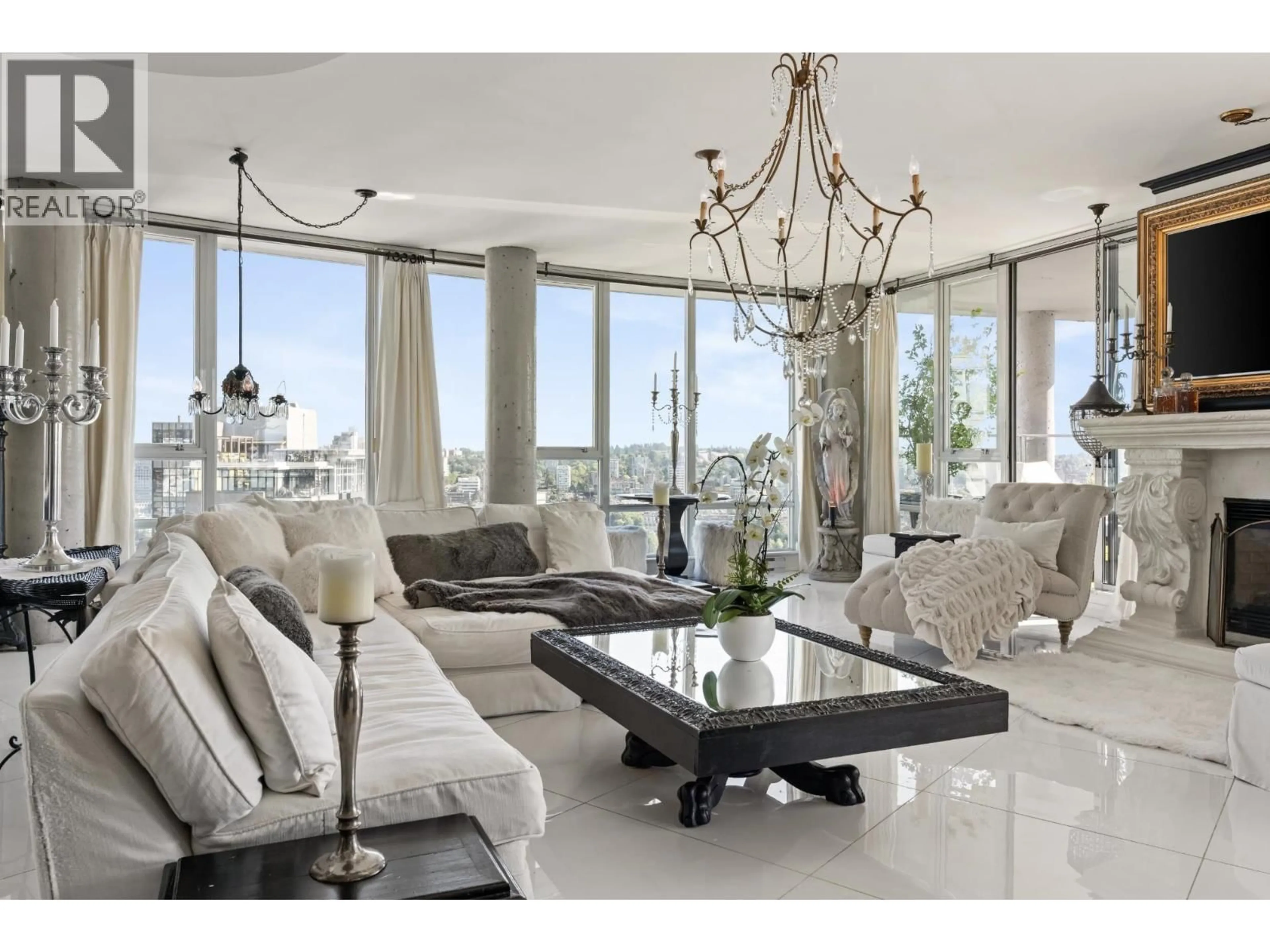 Living room with furniture, unknown for 3701 - 1495 RICHARDS STREET, Vancouver British Columbia V6Z3E3