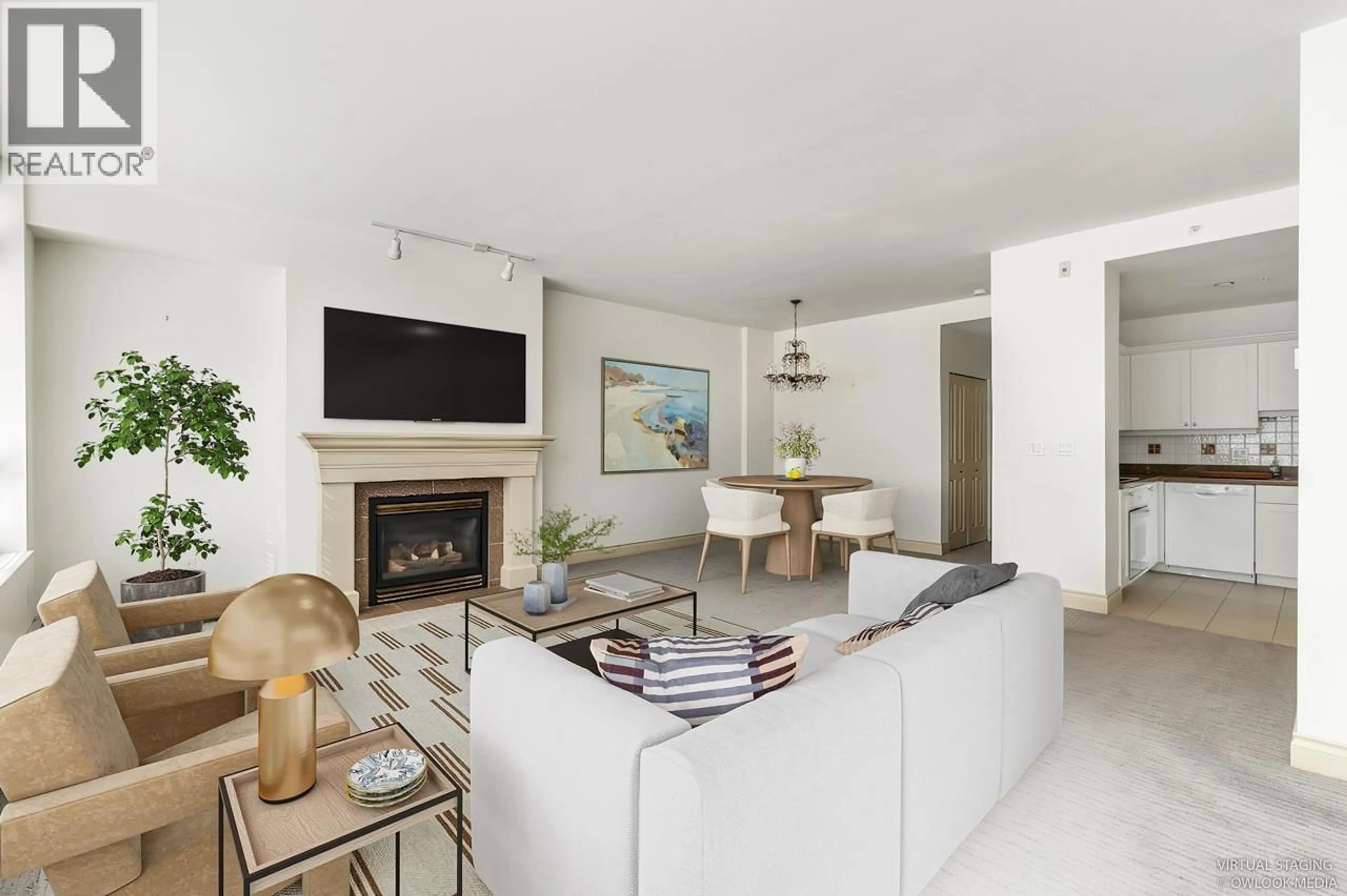 Living room with furniture, ceramic/tile floor for 205 - 1896 MARINE DRIVE, West Vancouver British Columbia V7V1J6