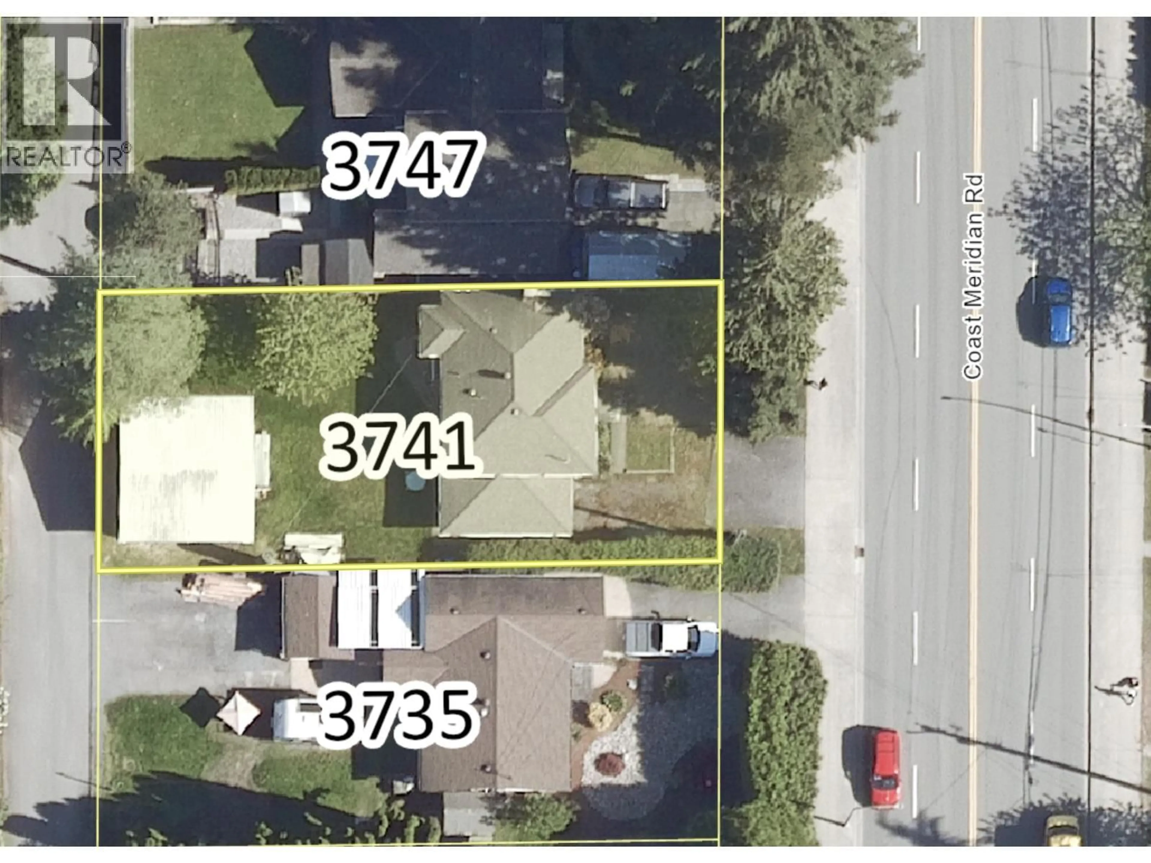A pic from outside/outdoor area/front of a property/back of a property/a pic from drone, street for 3741 COAST MERIDIAN ROAD, Port Coquitlam British Columbia V3B3P2