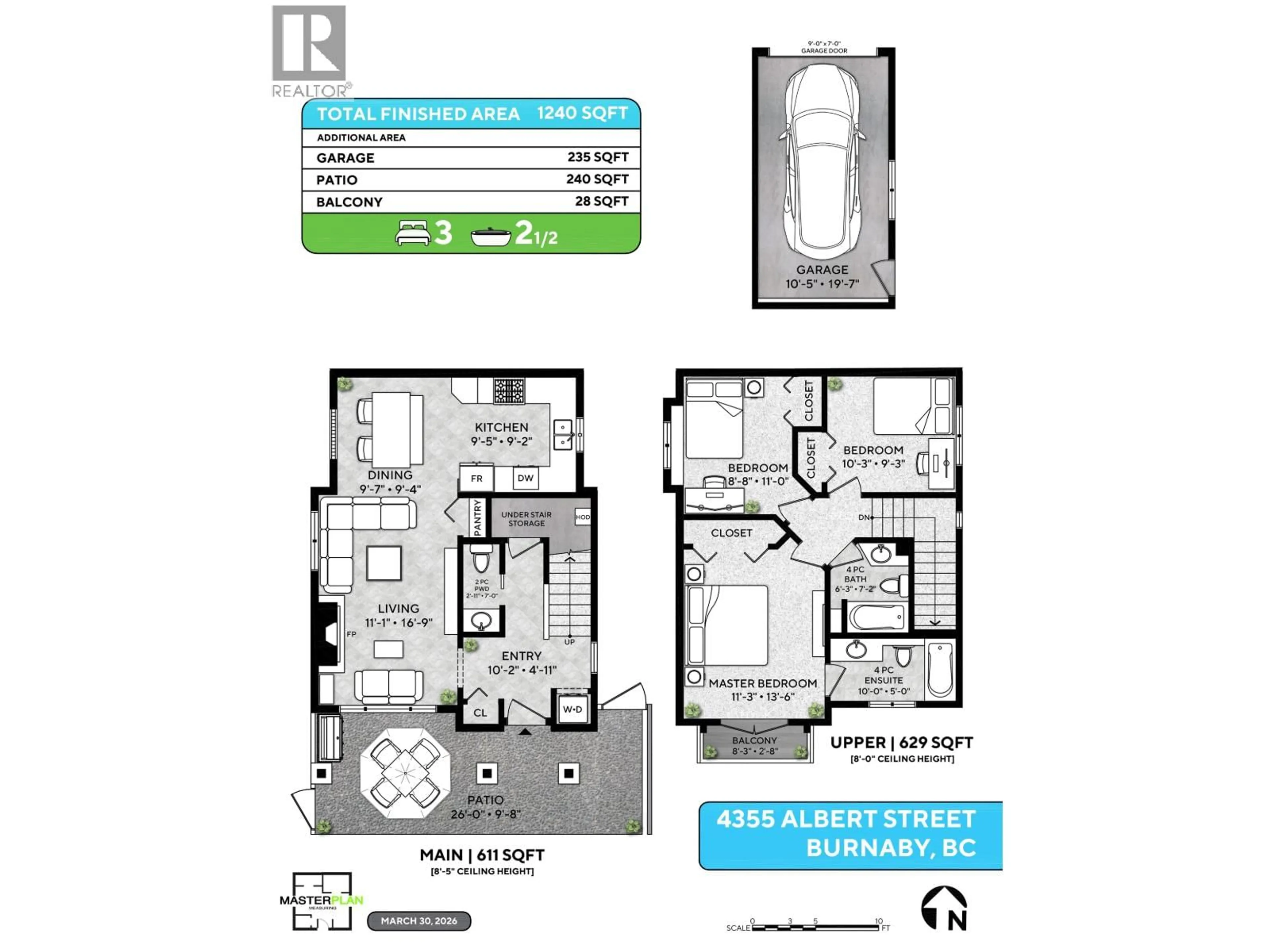 Floor plan for 4355 ALBERT STREET, Burnaby British Columbia V5C2E9