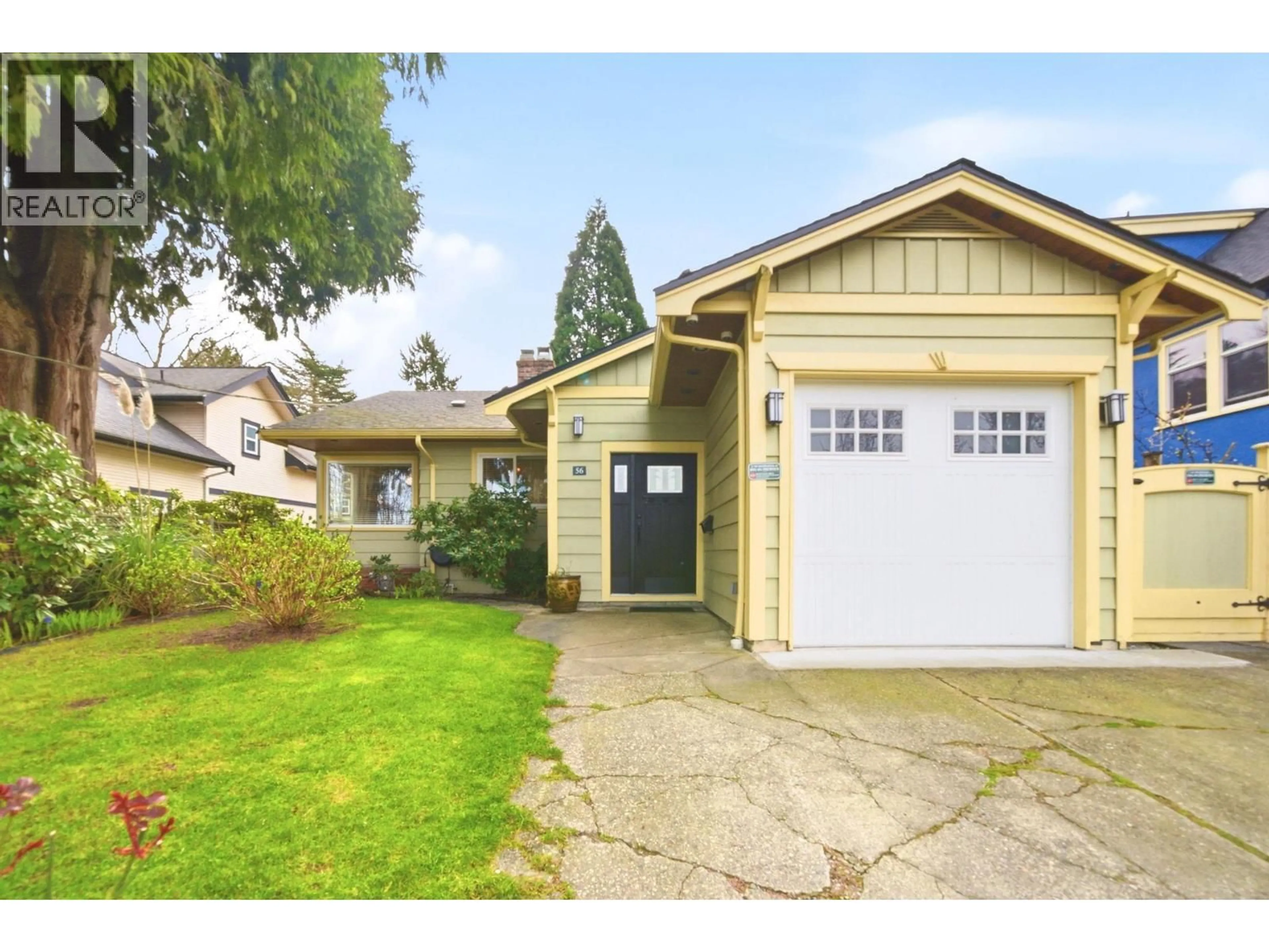 Home with vinyl exterior material, street for 56 SEVENTH AVENUE, New Westminster British Columbia V3L1W1