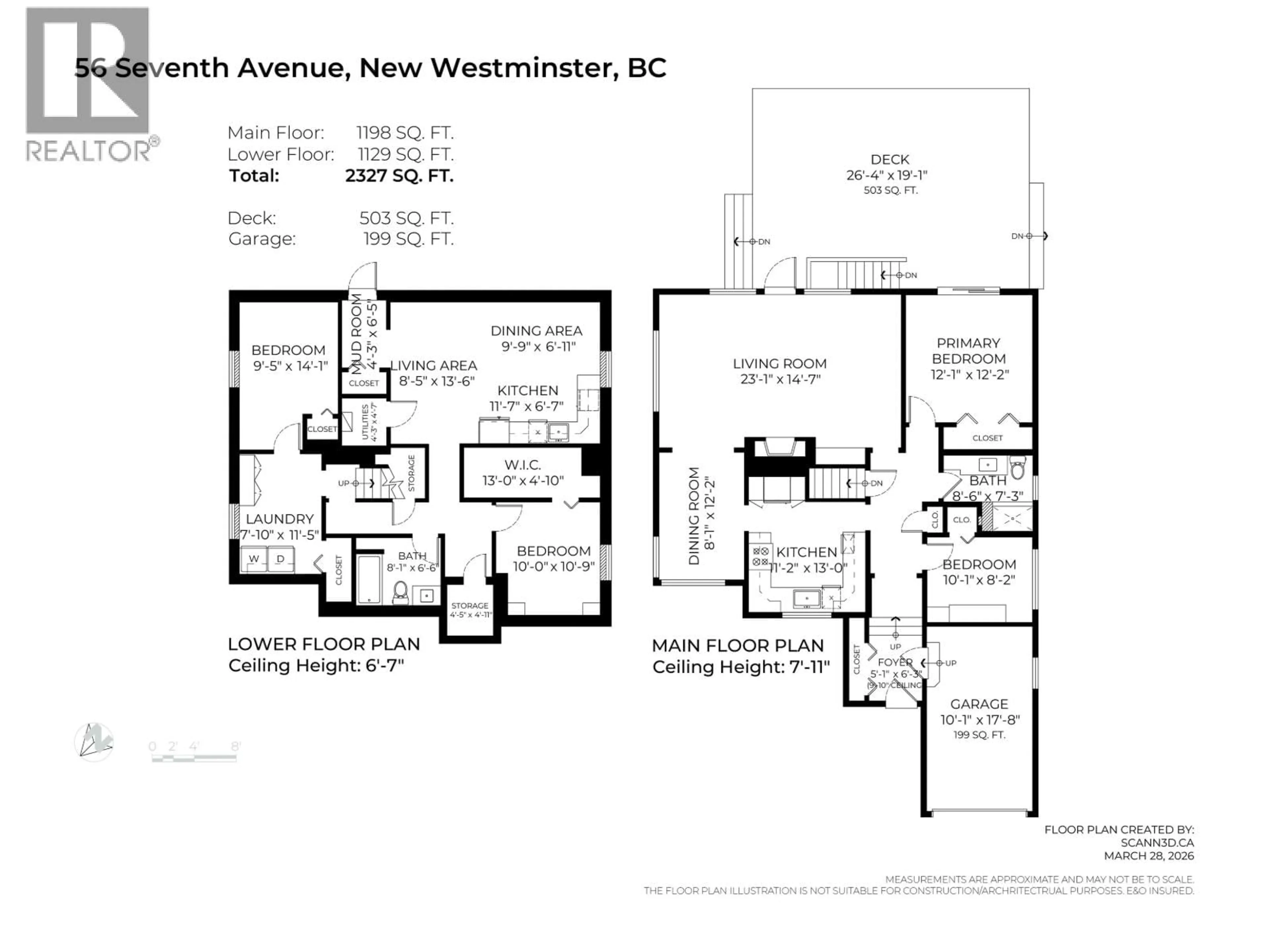 Floor plan for 56 SEVENTH AVENUE, New Westminster British Columbia V3L1W1
