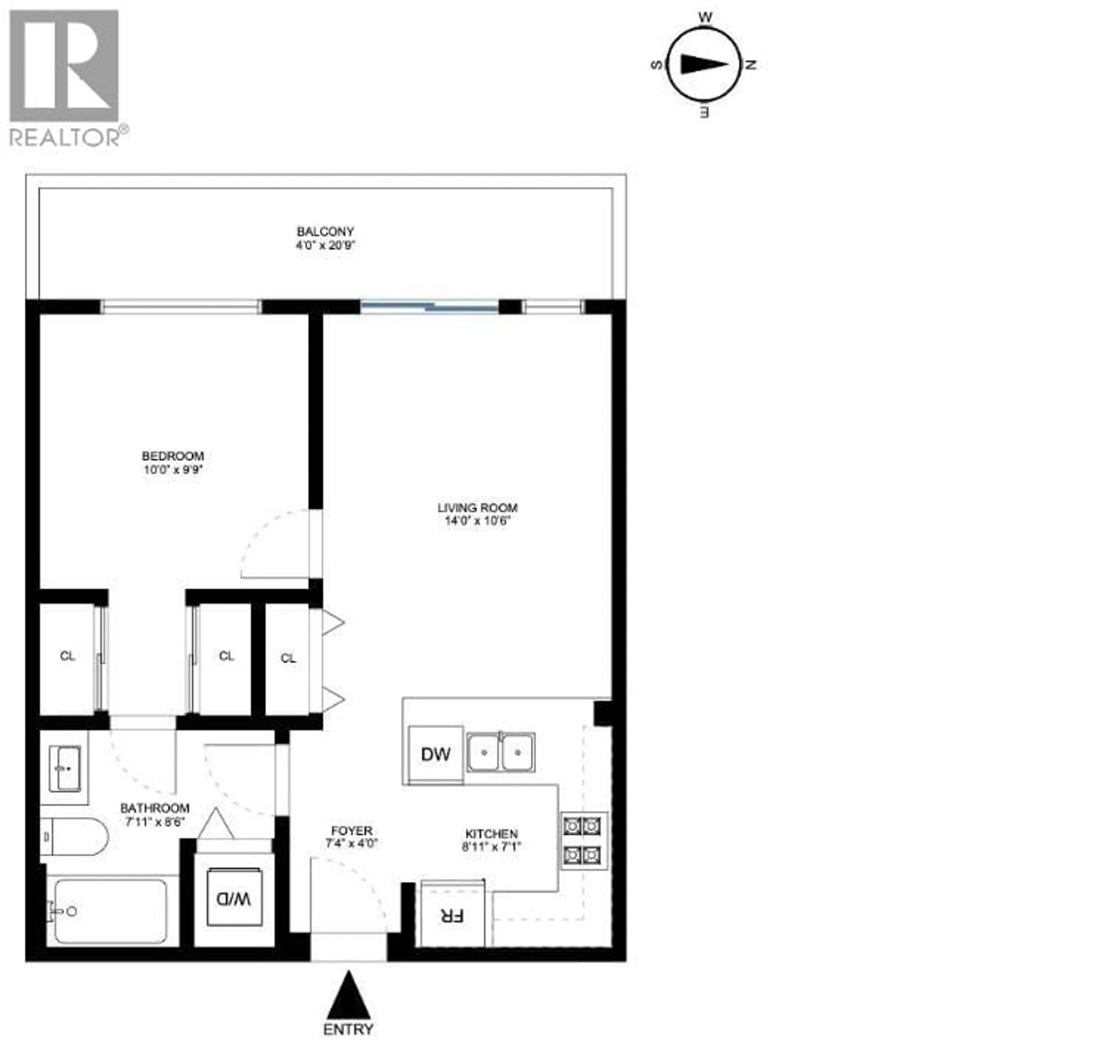 Floor plan for 329 - 10880 NO. 5 ROAD, Richmond British Columbia V6W0B3
