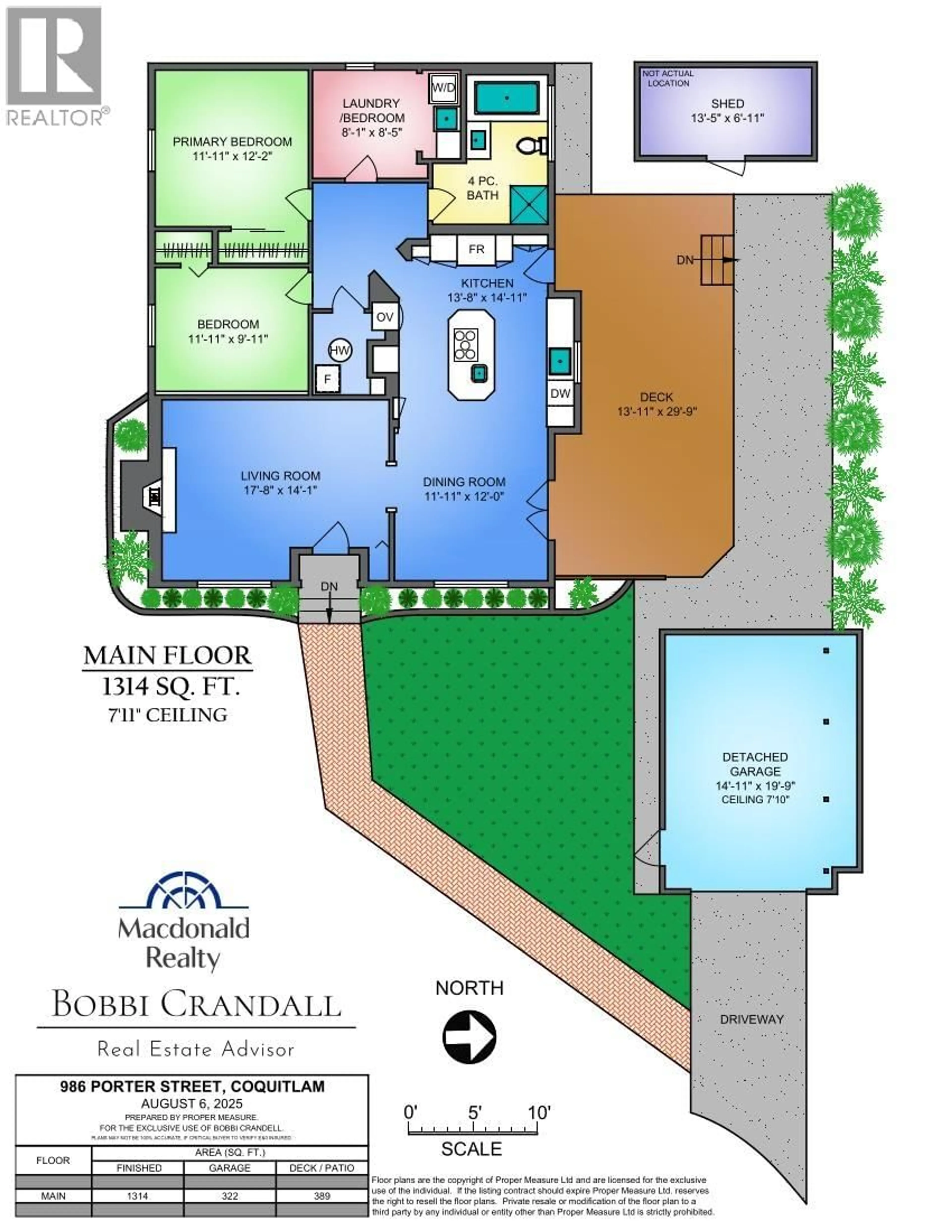 Floor plan for 986 PORTER STREET, Coquitlam British Columbia V3J5C2