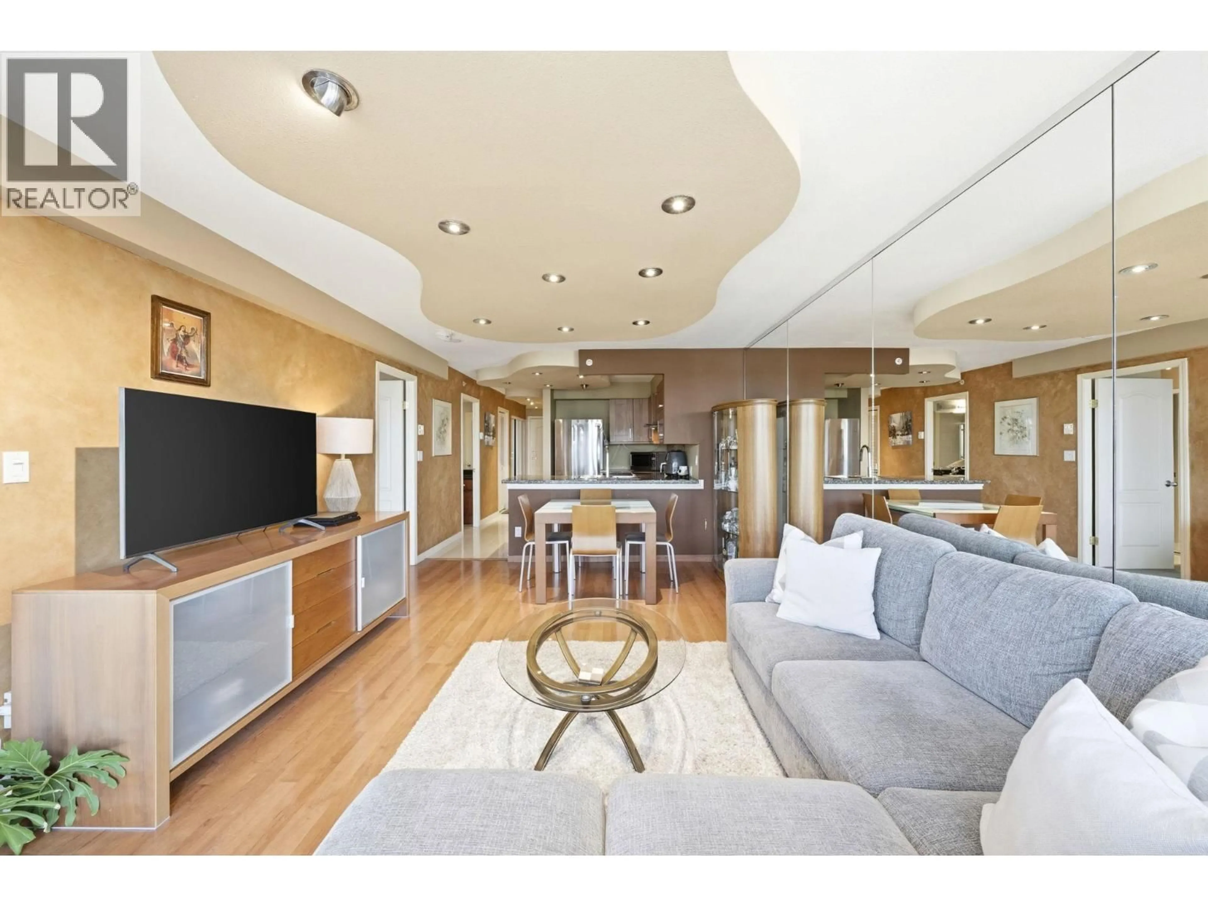 Living room with furniture, wood/laminate floor for 1209 - 888 PACIFIC STREET, Vancouver British Columbia V6Z2S6