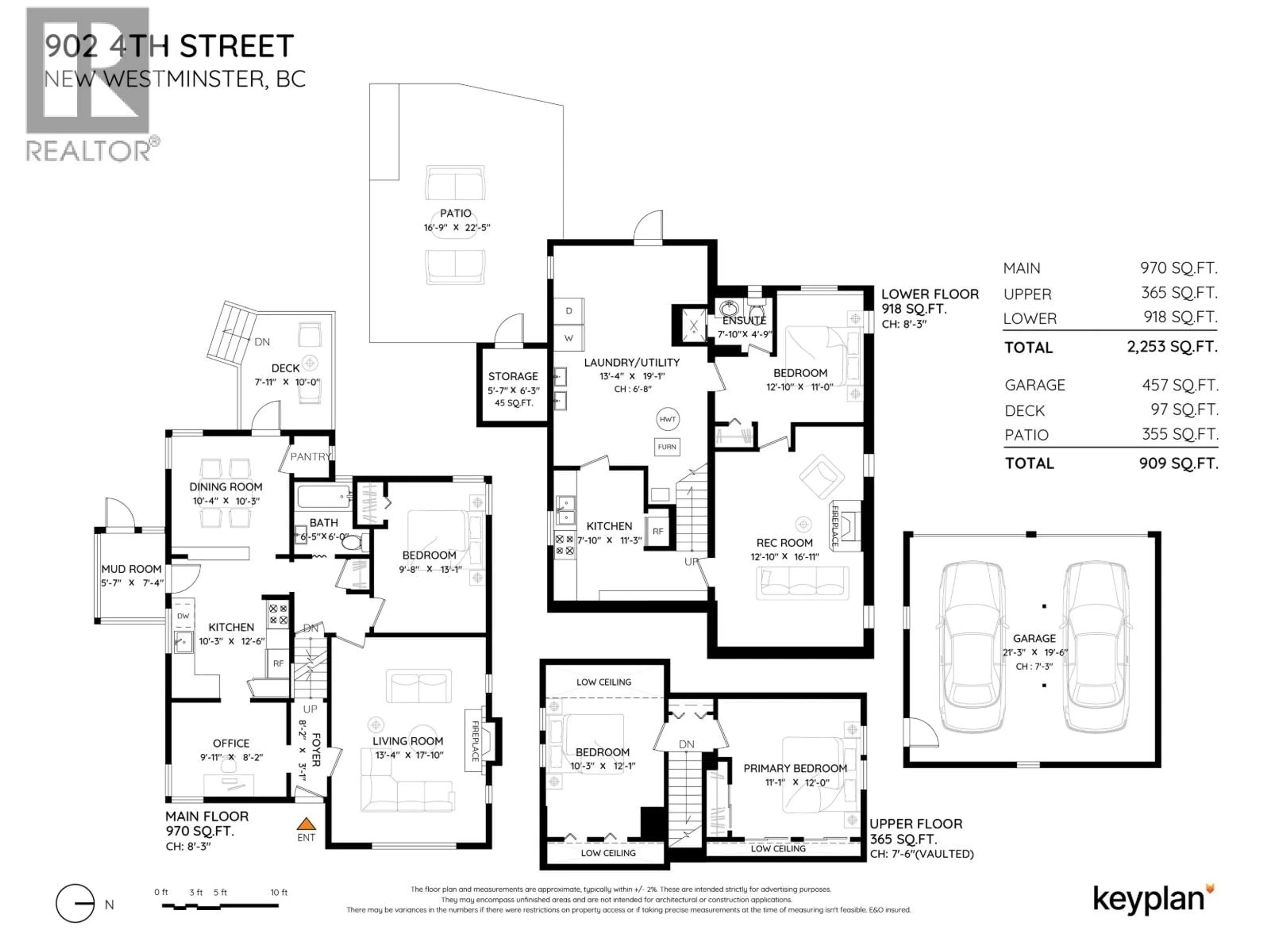 Floor plan for 902 FOURTH STREET, New Westminster British Columbia V3L2W6
