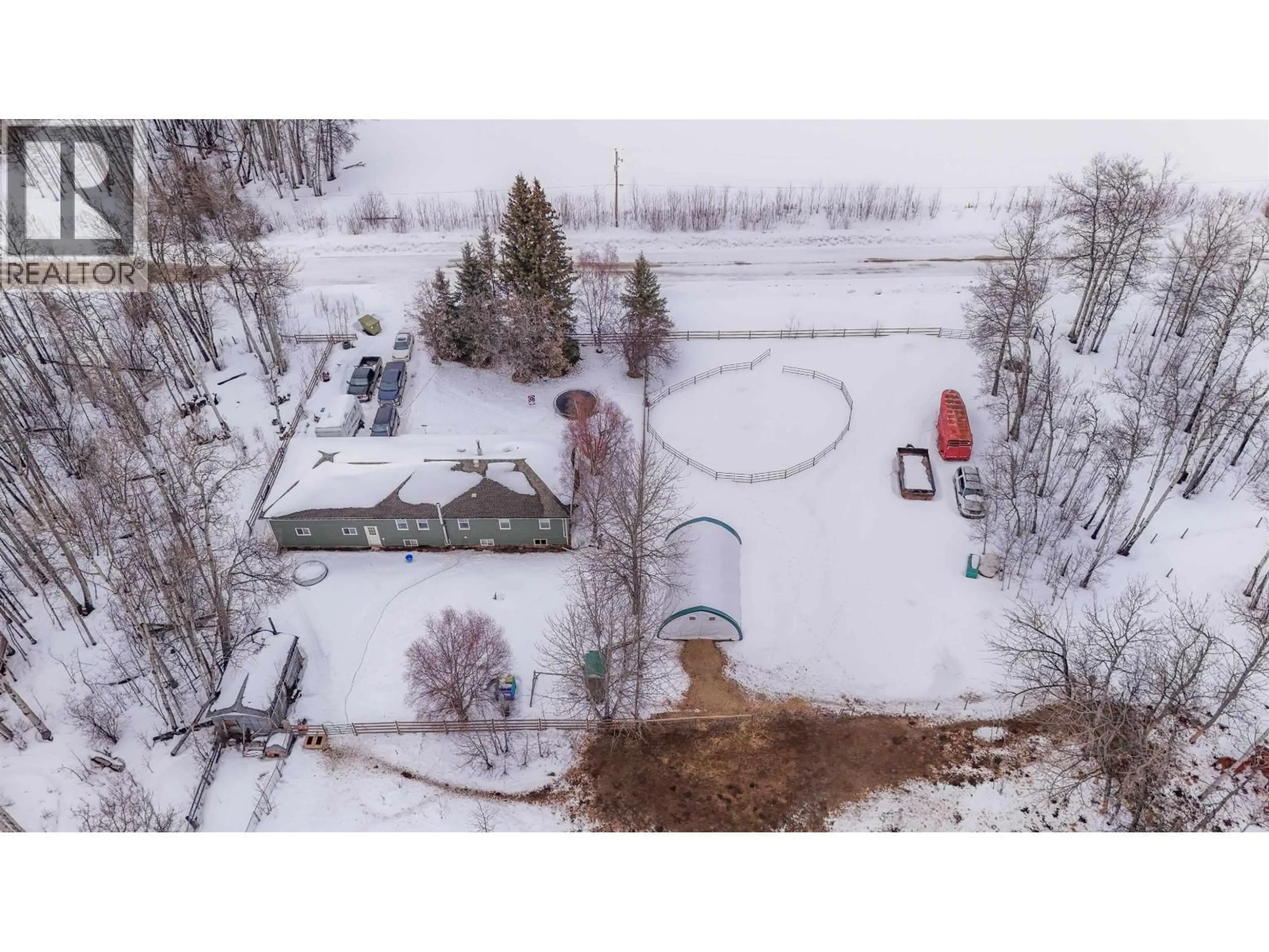 A pic from outside/outdoor area/front of a property/back of a property/a pic from drone, street for 5091 242 ROAD, Fort St. John British Columbia V0C1C6