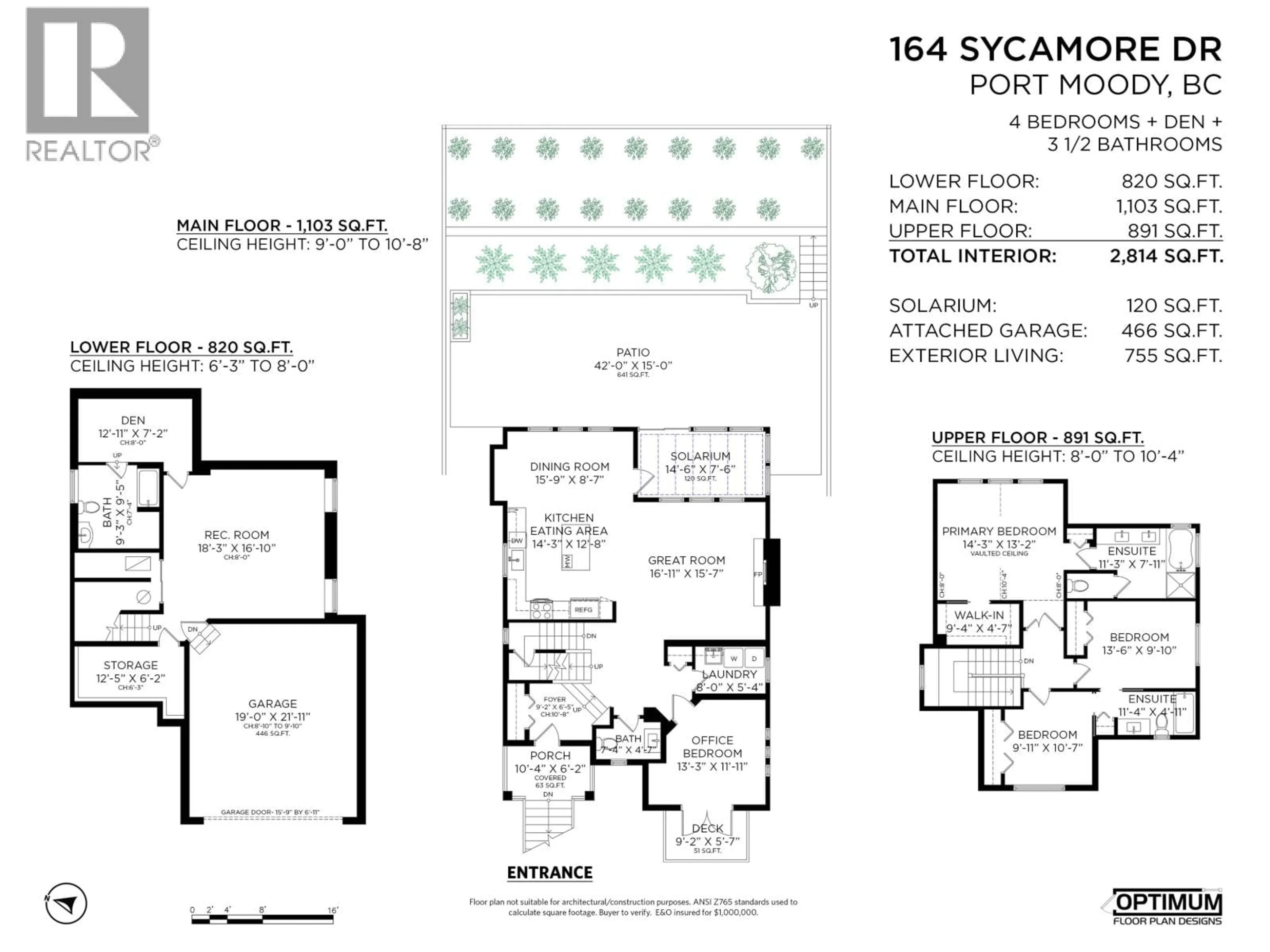 Floor plan for 164 SYCAMORE DRIVE, Port Moody British Columbia V3H0C5