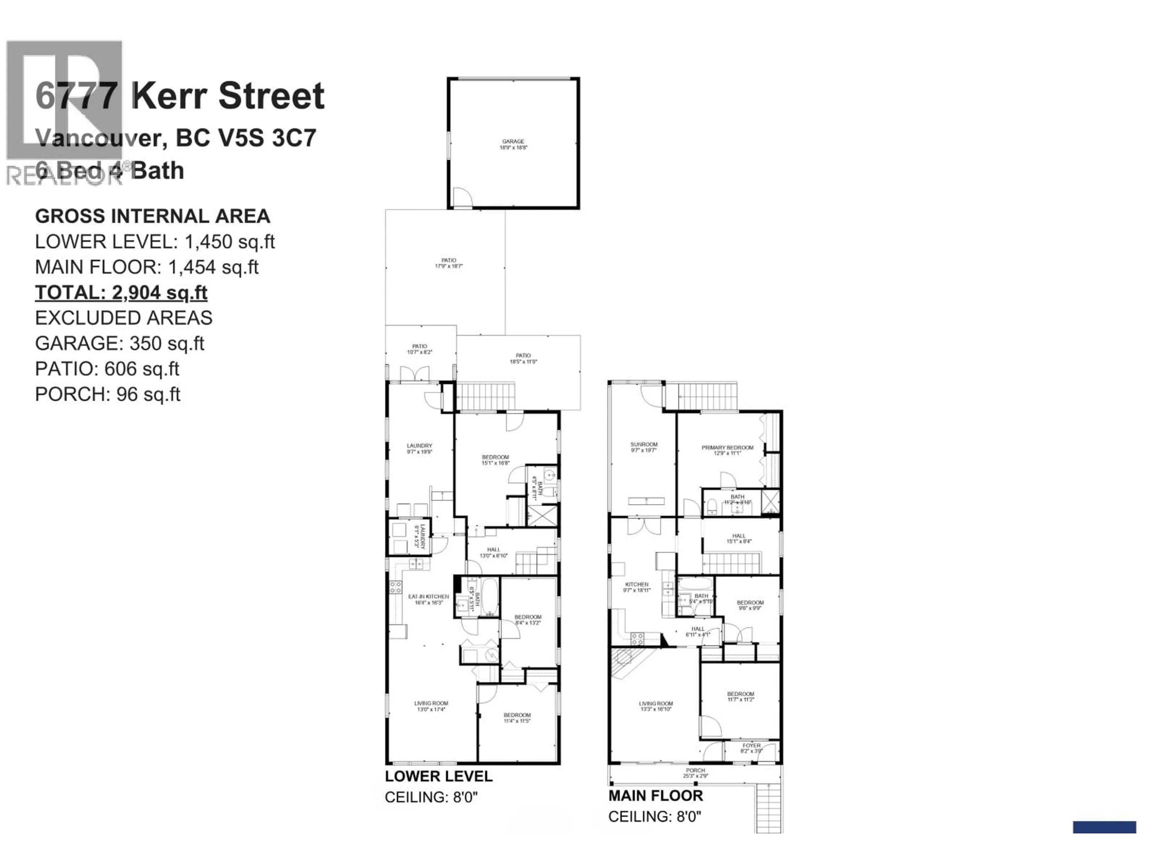 Floor plan for 6777 KERR STREET, Vancouver British Columbia V5S3C7