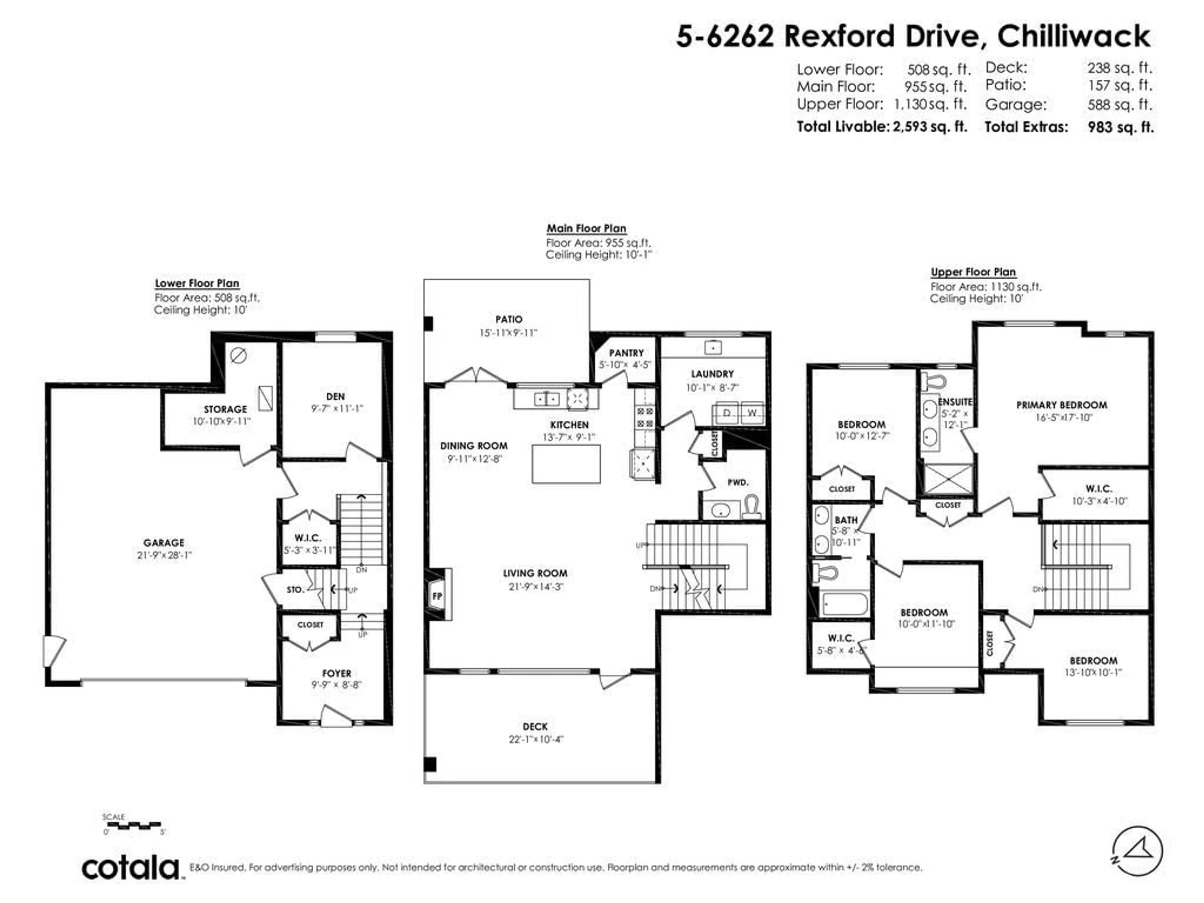 Floor plan for 5 - 6262 REXFORD DRIVE, Chilliwack British Columbia V2R6B4