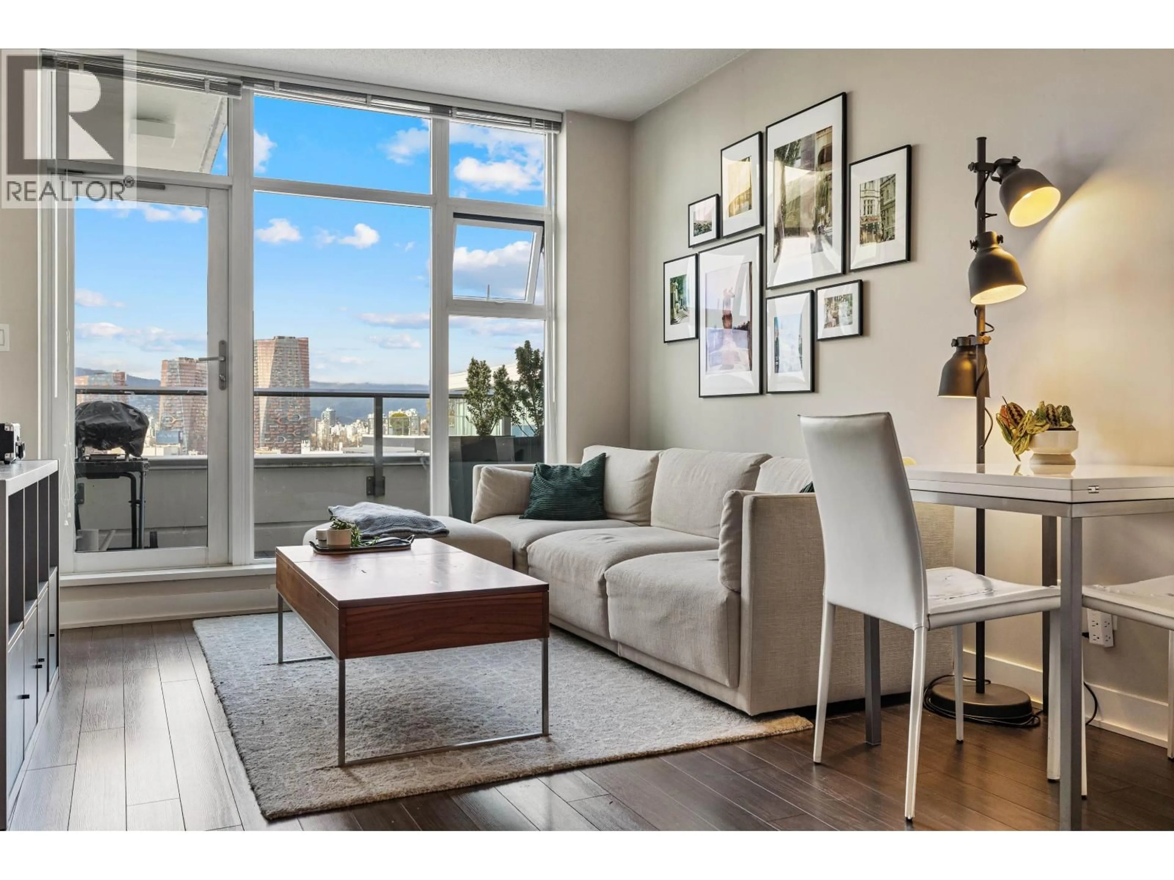 Living room with furniture, wood/laminate floor for 820 - 1777 7TH AVENUE, Vancouver British Columbia V6J0E5