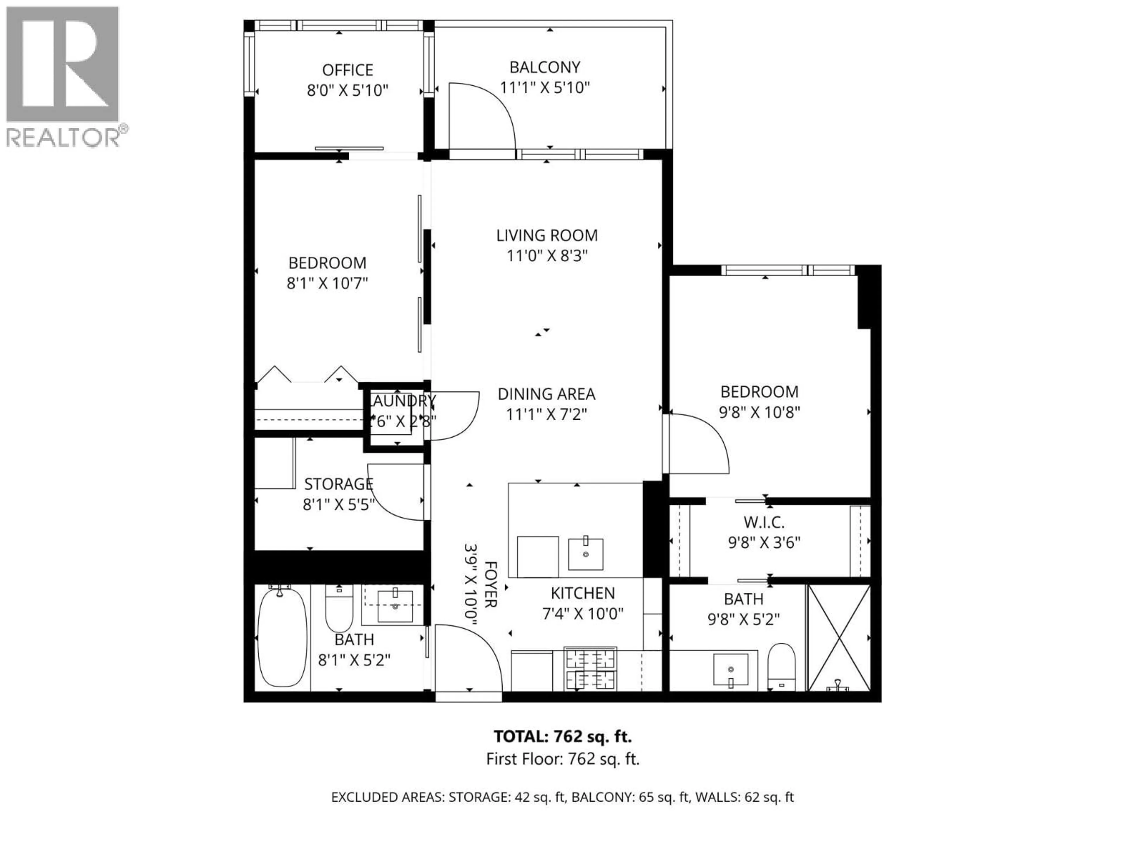 Floor plan for 820 - 1777 7TH AVENUE, Vancouver British Columbia V6J0E5