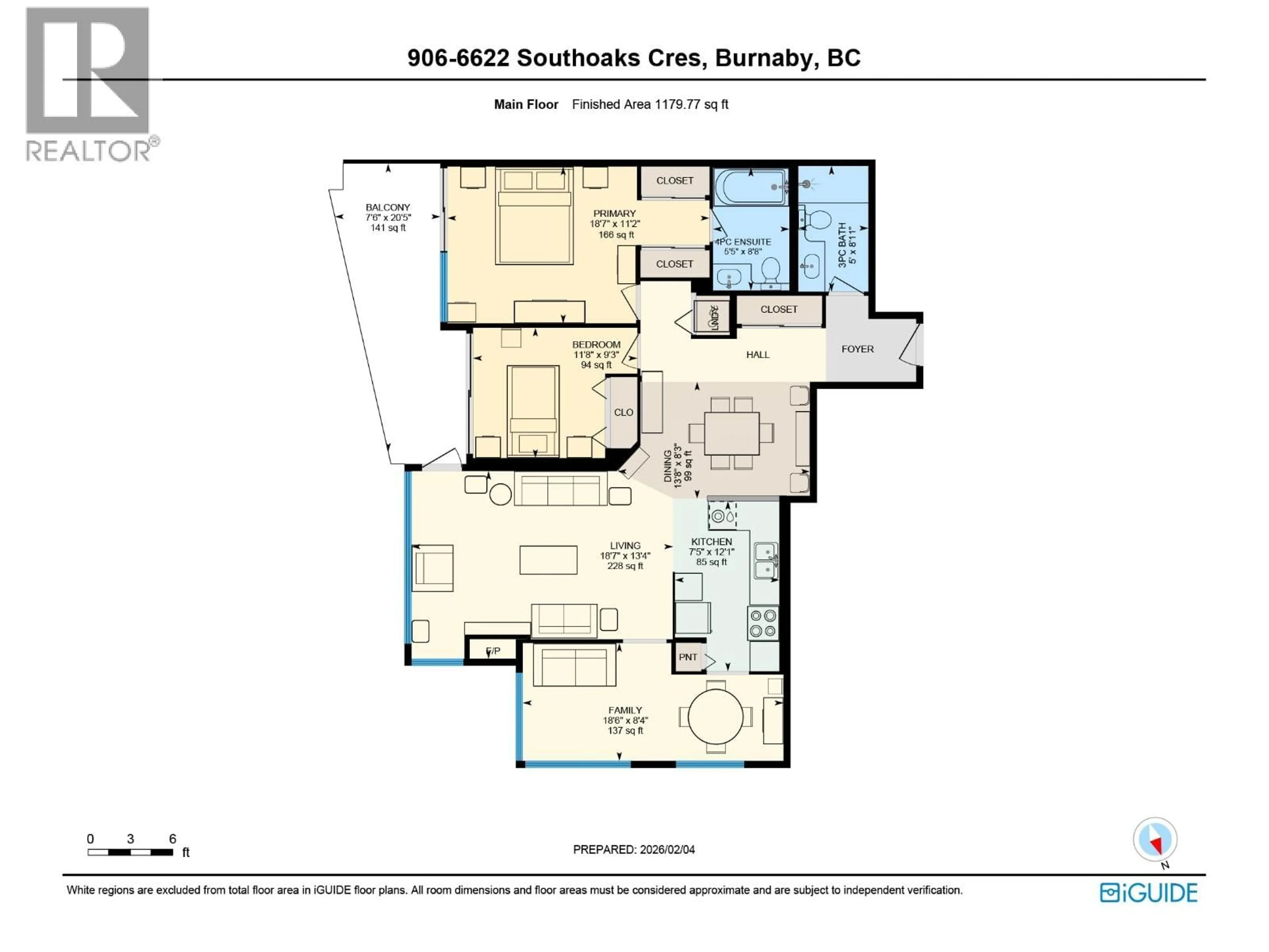 Floor plan for 906 - 6622 SOUTHOAKS CRESCENT, Burnaby British Columbia V5E4K2