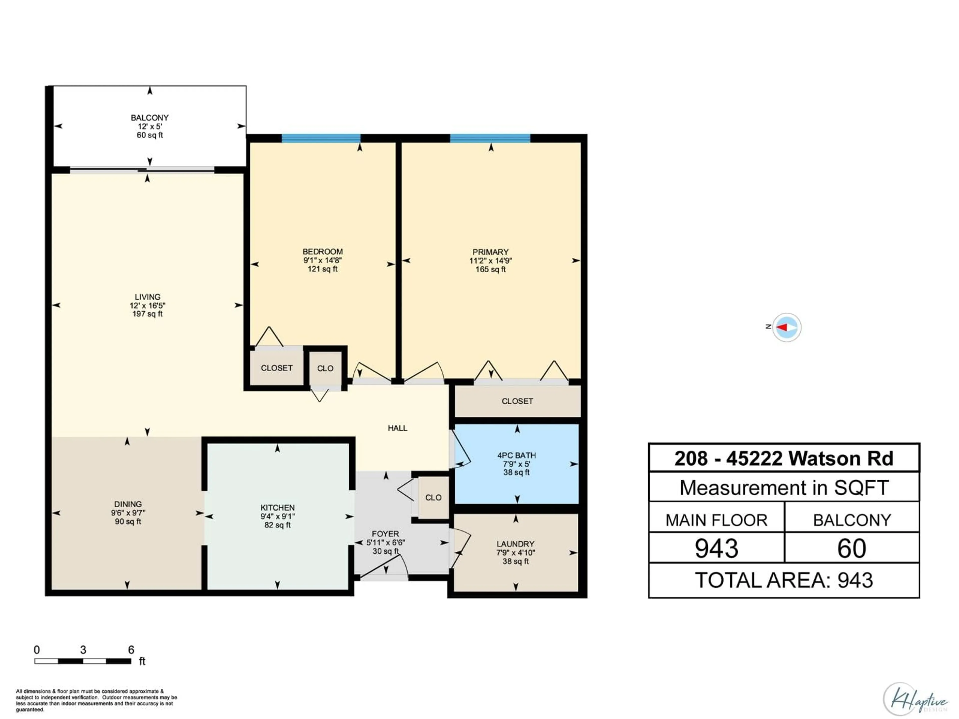 Floor plan for 208 - 45222 WATSON ROAD, Chilliwack British Columbia V2R3J4