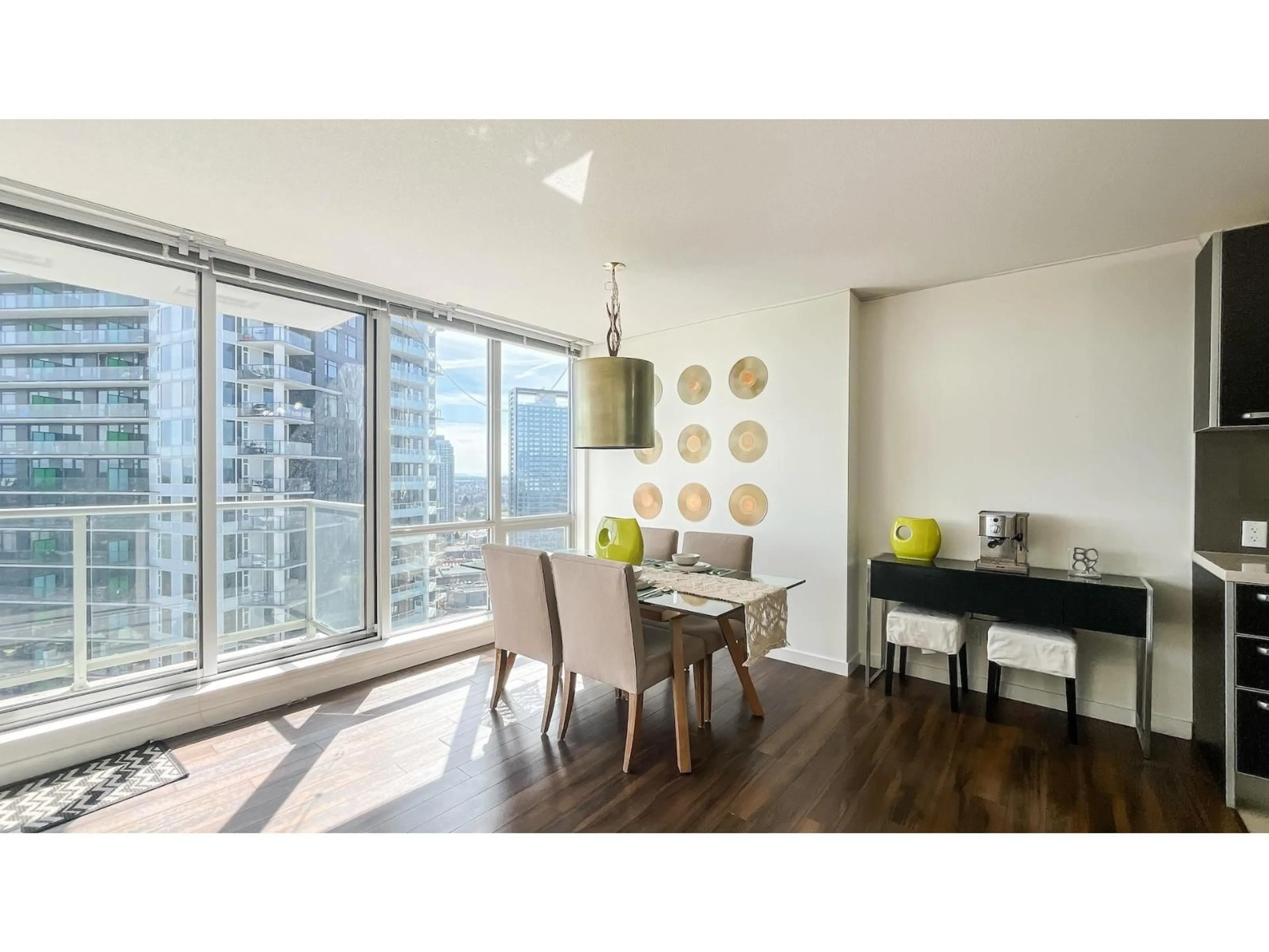 Dining room, wood/laminate floor for 2706 - 9981 WHALLEY BOULEVARD, Surrey British Columbia V3T0G6