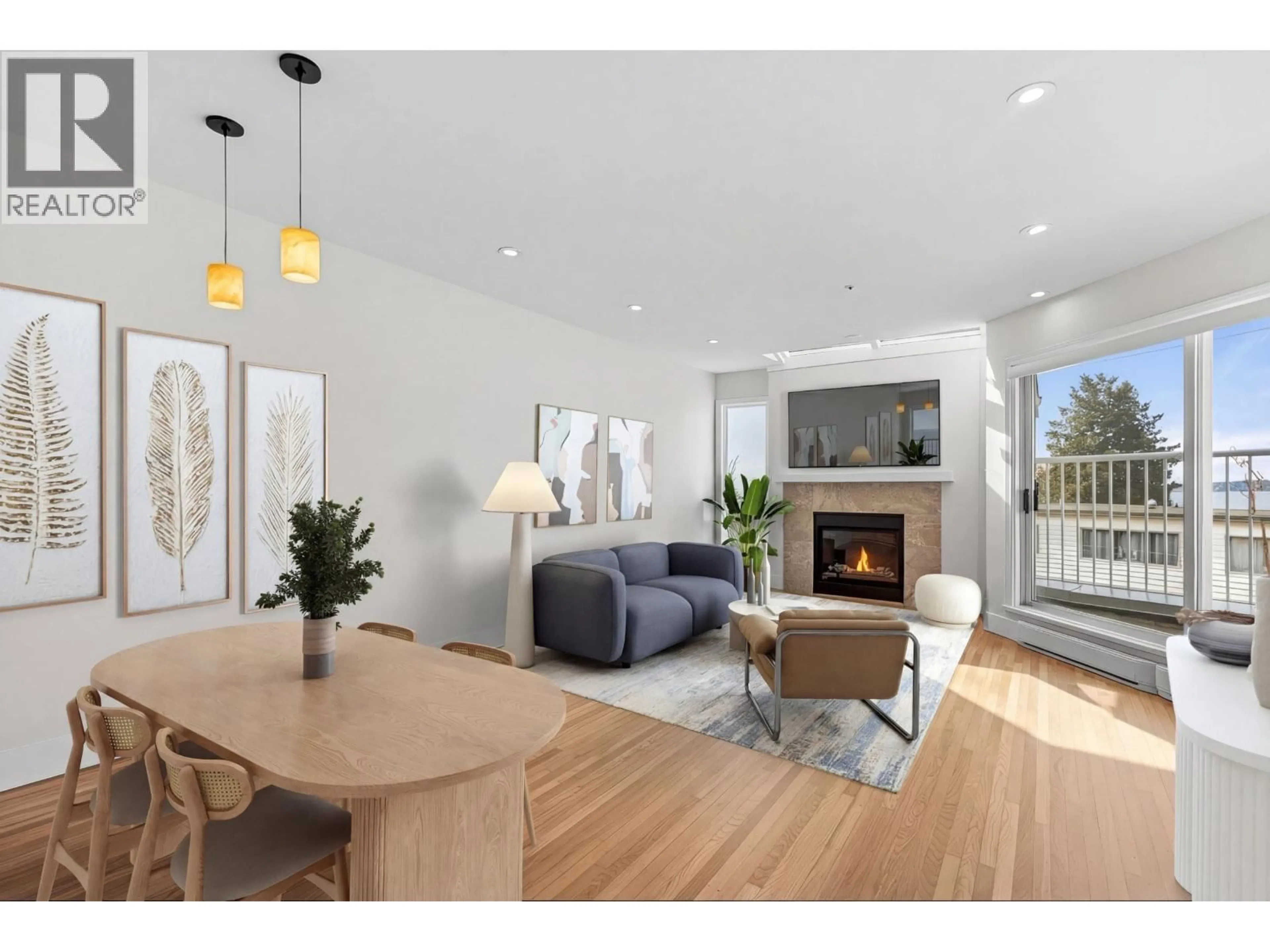 Living room with furniture, wood/laminate floor for 302 - 2215 MCGILL STREET, Vancouver British Columbia V5L1C3