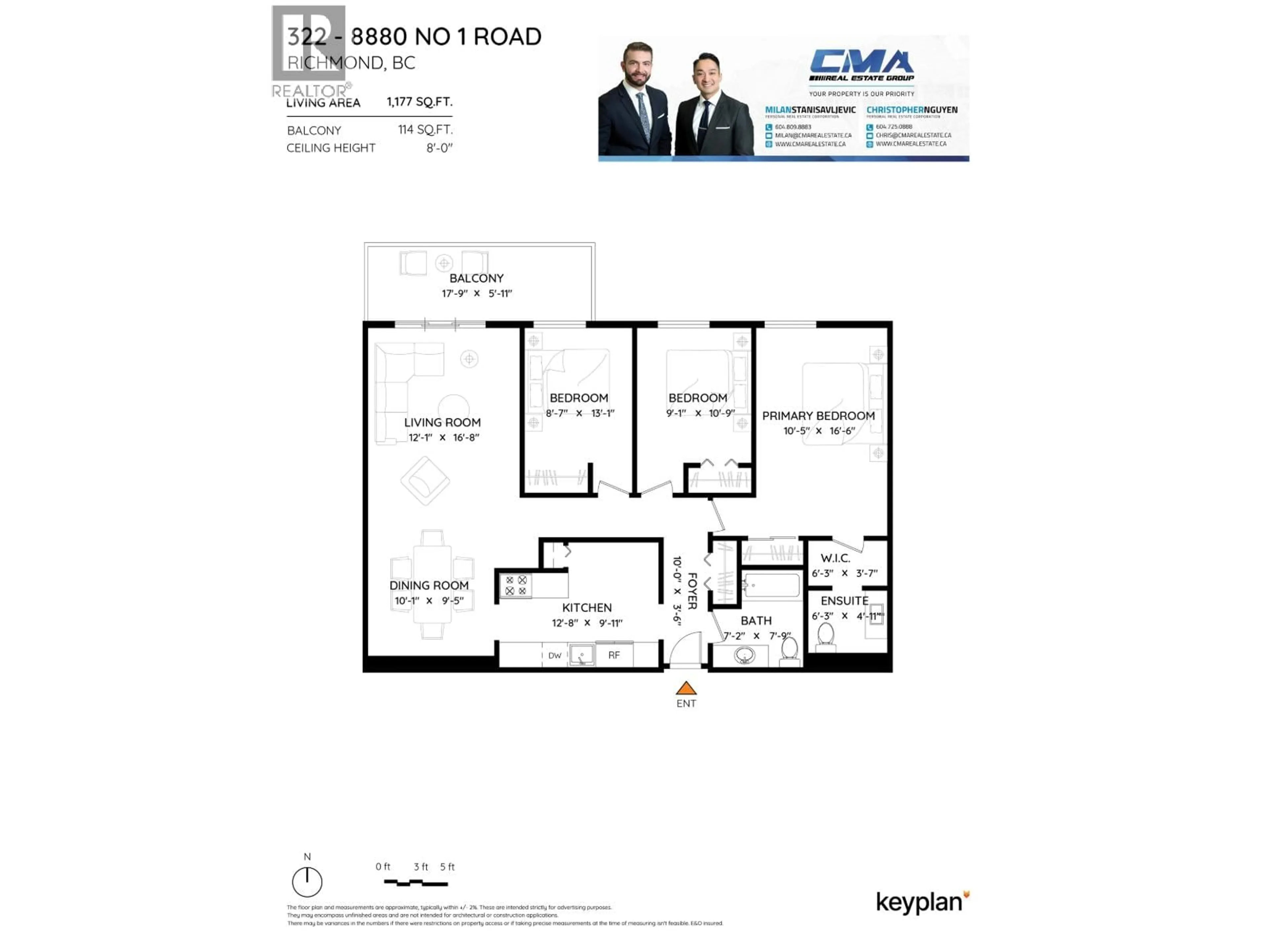 Floor plan for 322 - 8880 NO. 1 ROAD, Richmond British Columbia V7C4C3