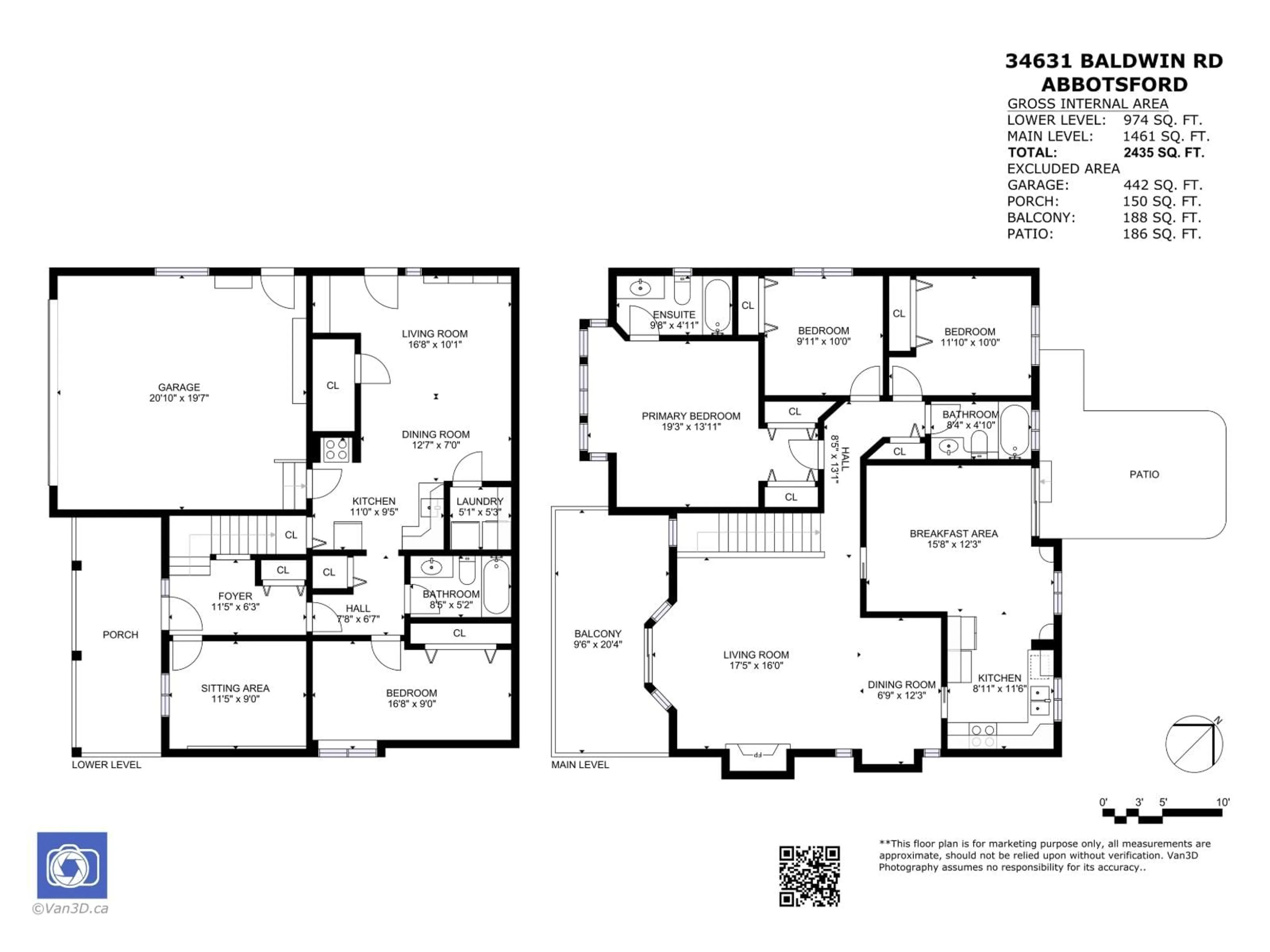 Floor plan for 34631 BALDWIN ROAD, Abbotsford British Columbia V2S7H9