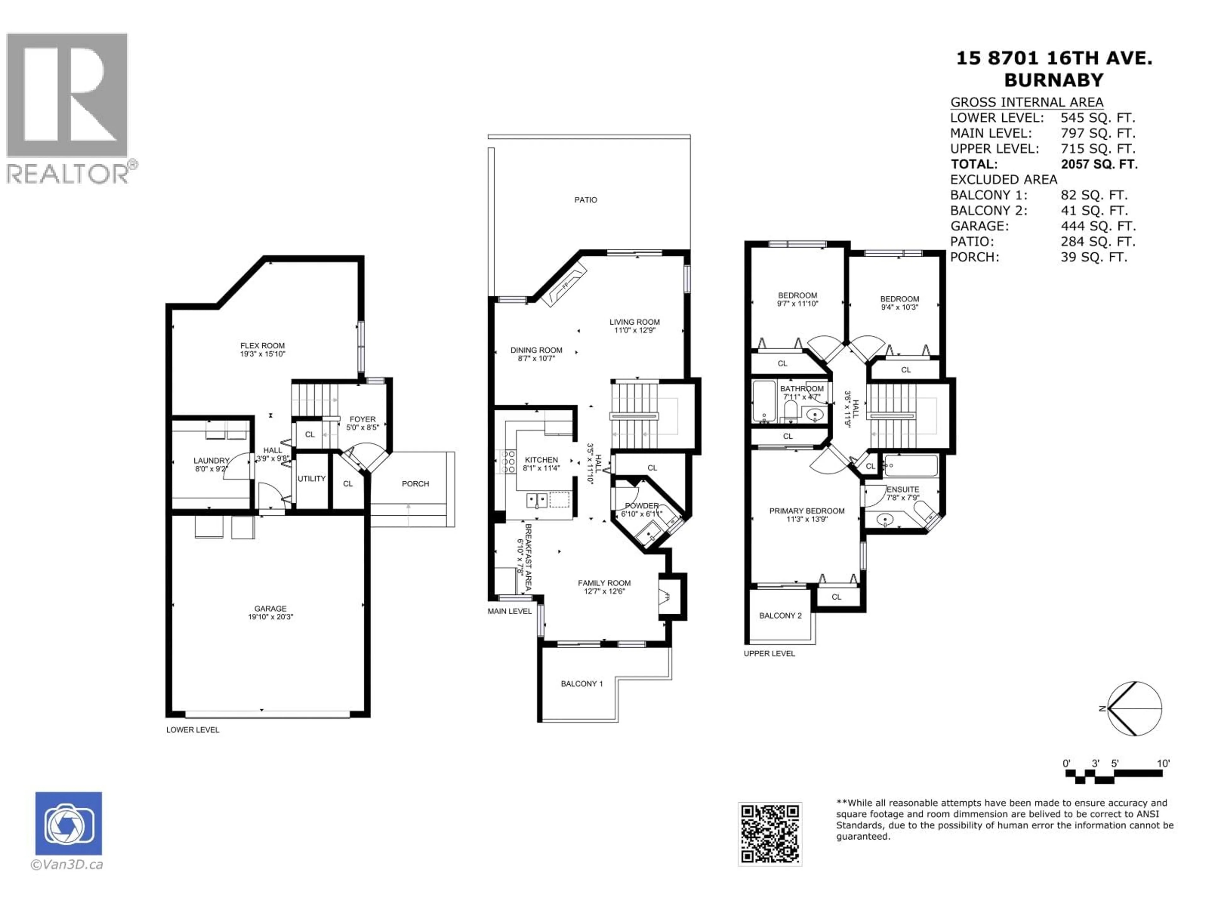 Floor plan for 15 - 8701 16TH AVENUE, Burnaby British Columbia V3N5B5