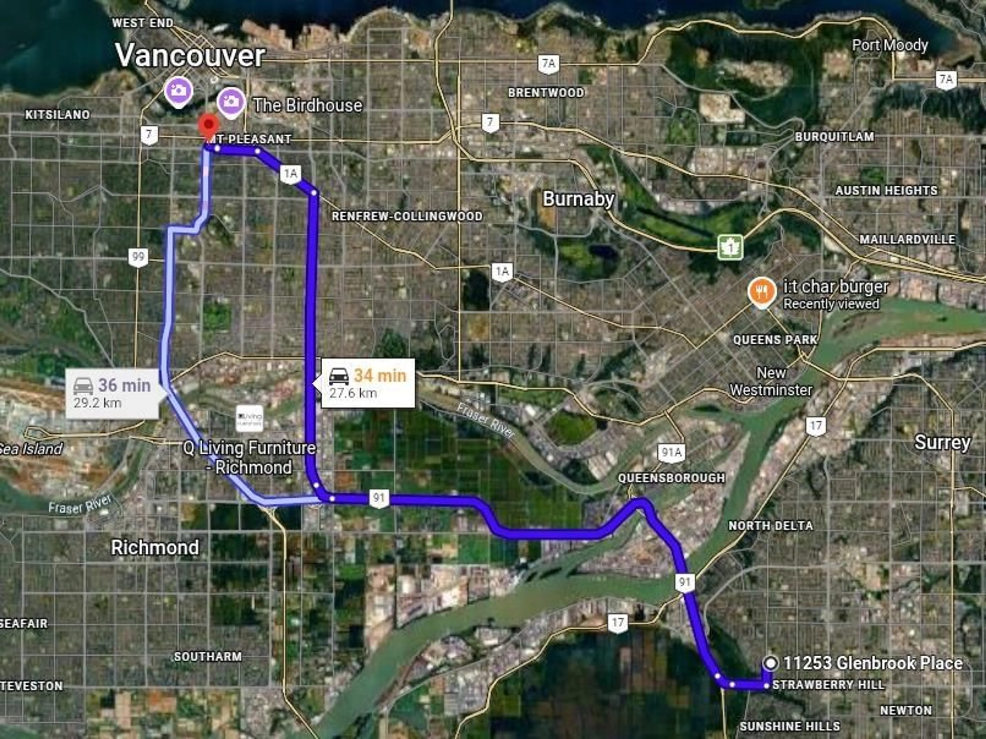 Picture of a map for 11253 GLENBROOK PLACE, Delta British Columbia V4C7N5