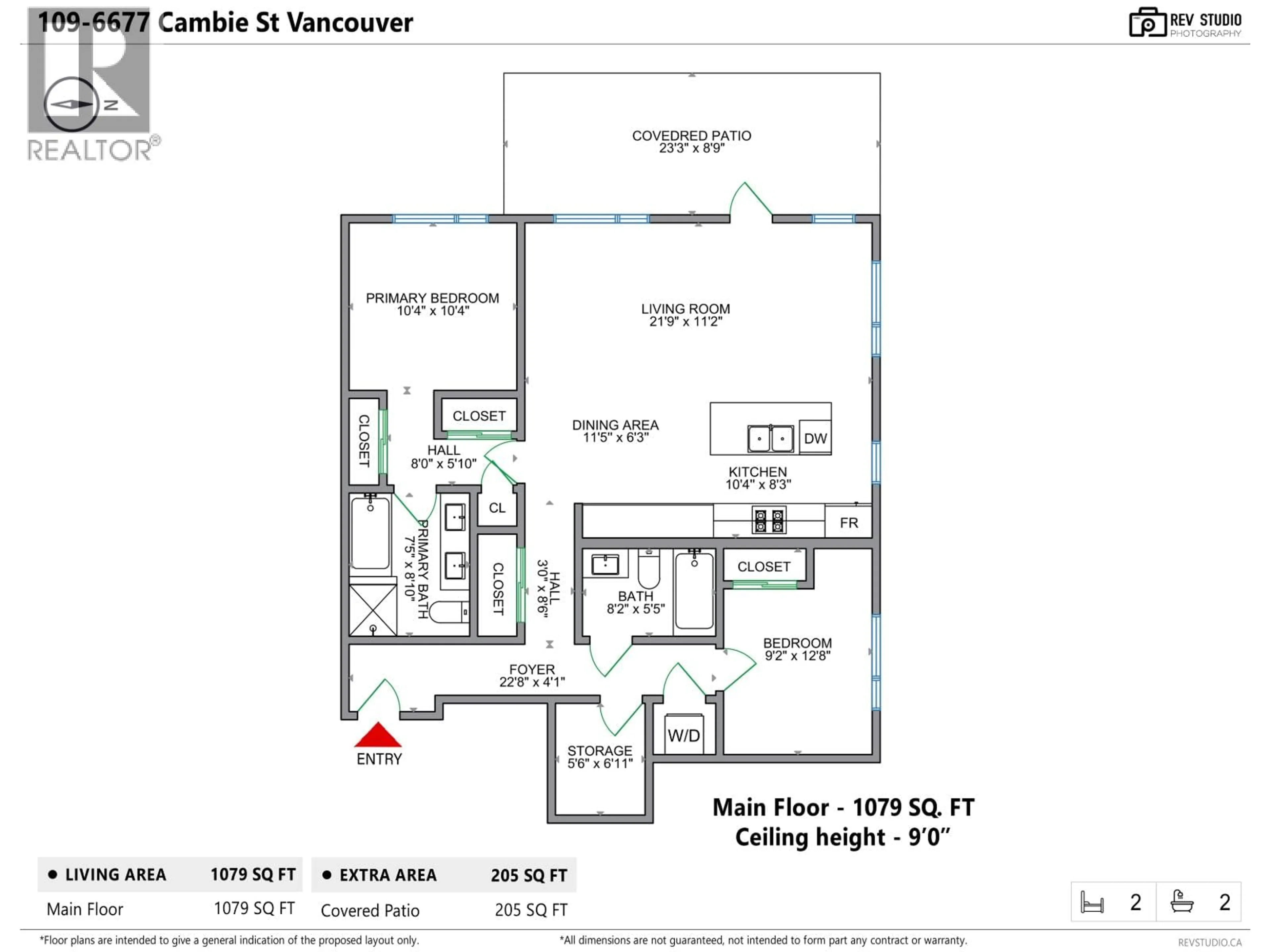 Floor plan for 109 - 6677 CAMBIE STREET, Vancouver British Columbia V6P0E6