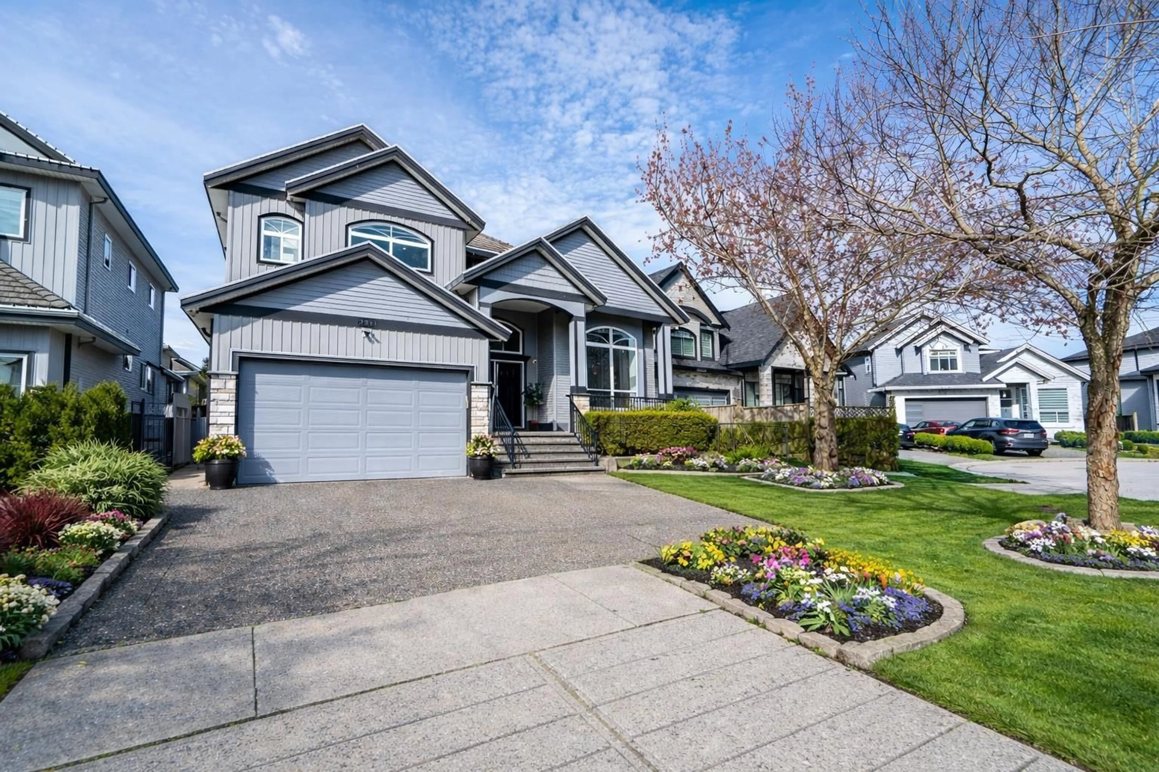 Home with vinyl exterior material, street for 12761 60A AVENUE, Surrey British Columbia V3X0A1