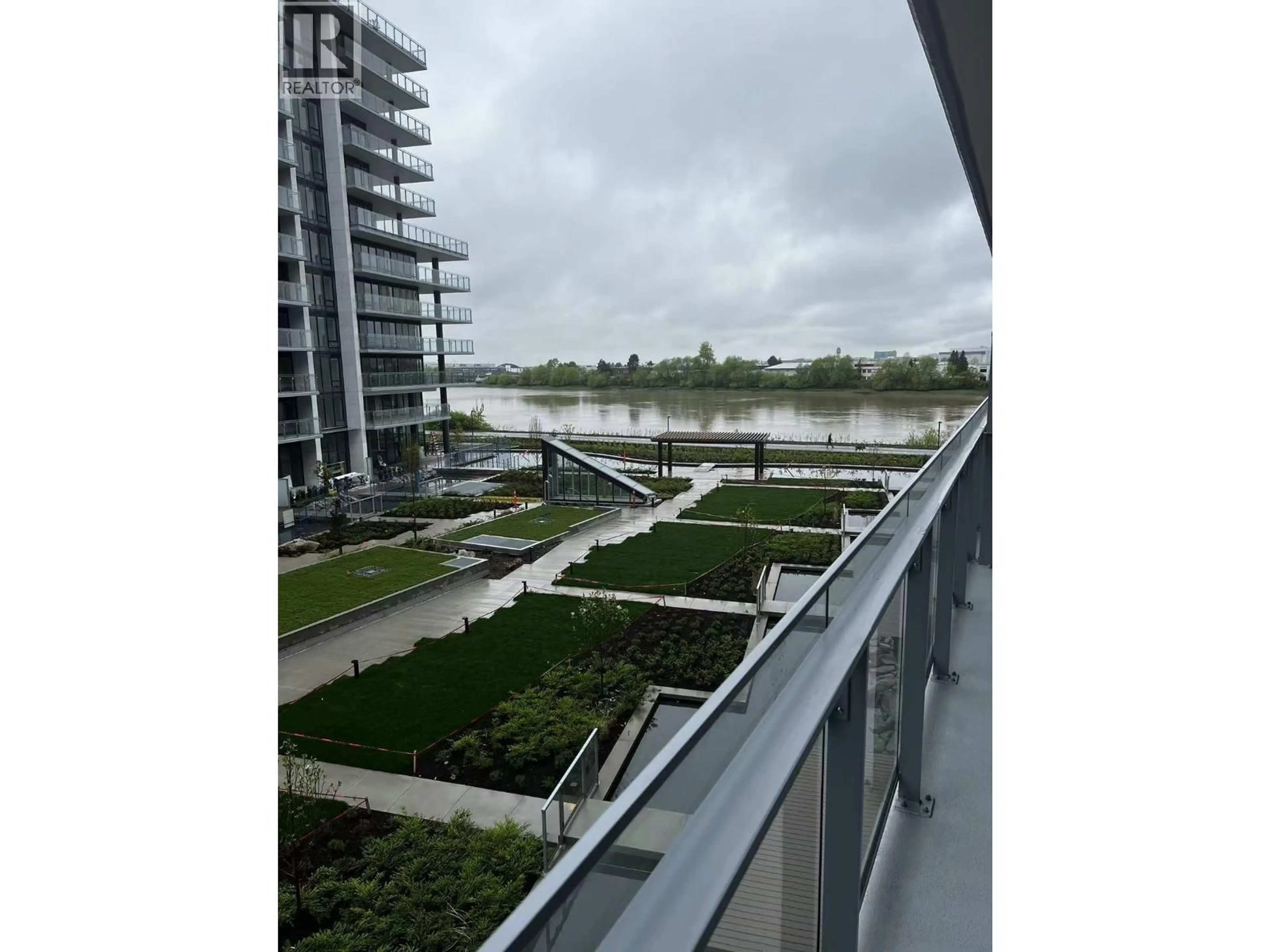 Balcony in the apartment, city buildings view from balcony for 315 - 6833 PEARSON WAY, Richmond British Columbia V7C0E8